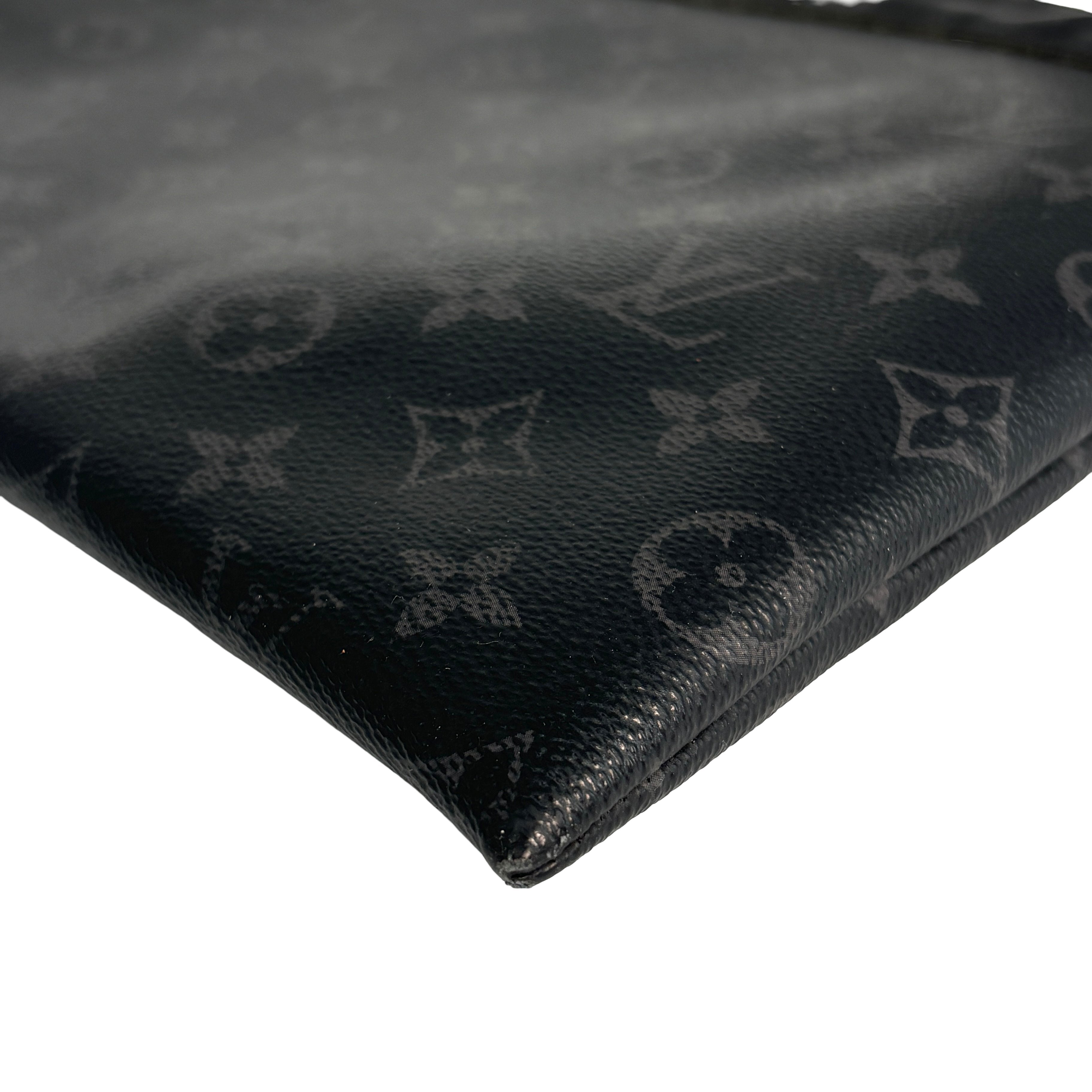 Louis Vuitton Pochette Voyage MM Black Monogram Eclipse Canvas