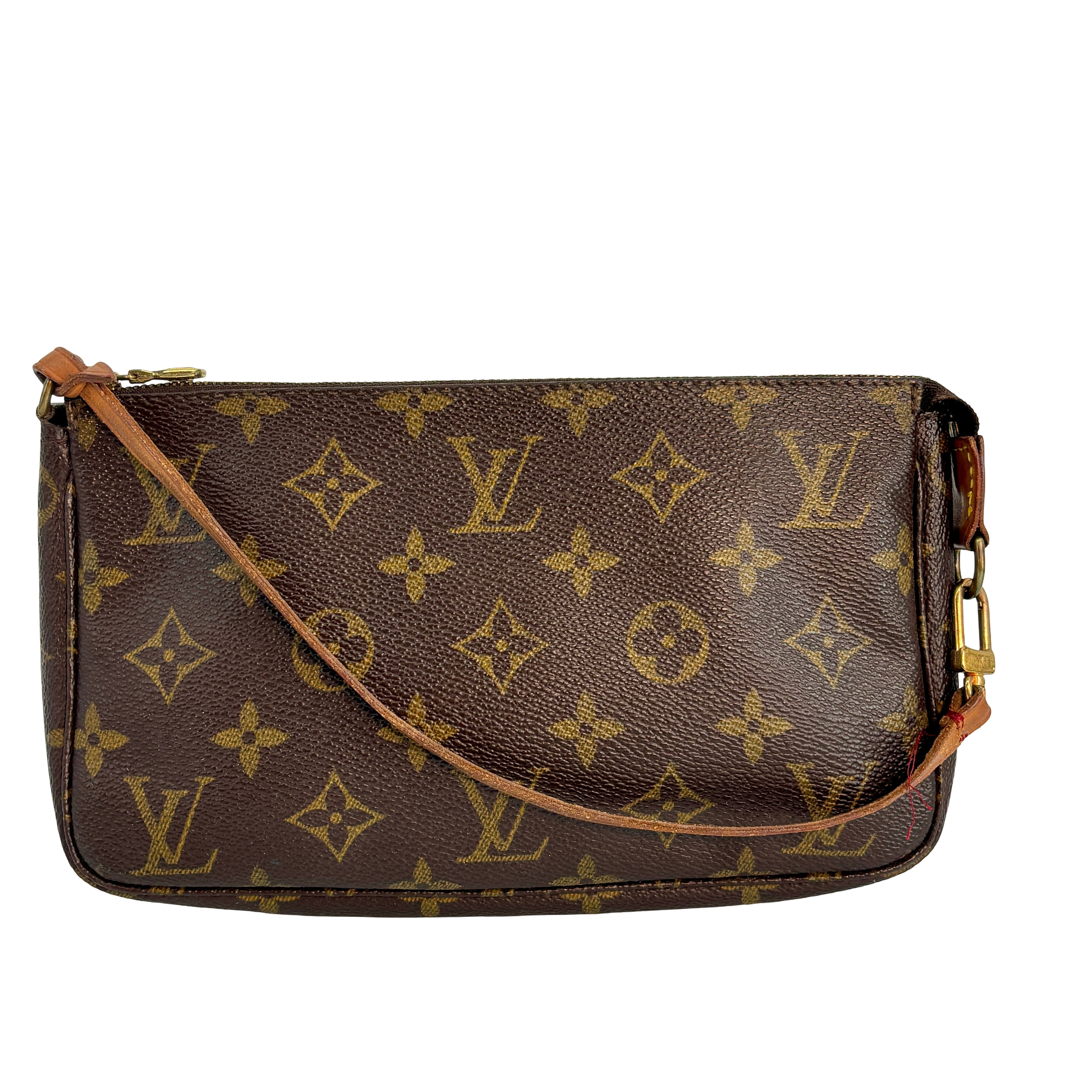Louis Vuitton Pochette Accessoires Vintage Braun Monogram Canvas