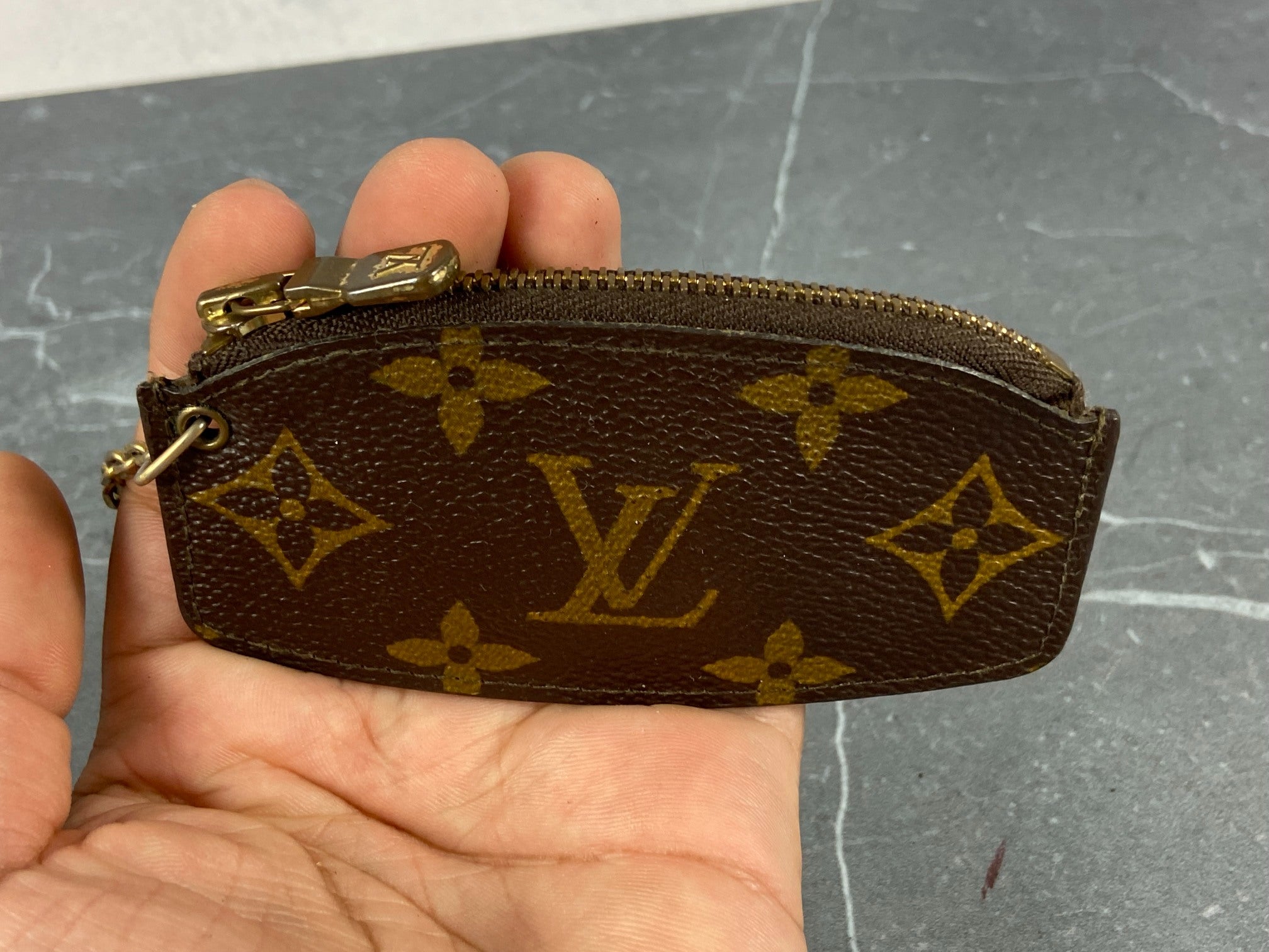 Louis Vuitton Pochette Cles Key Pouch Monogram Canvas