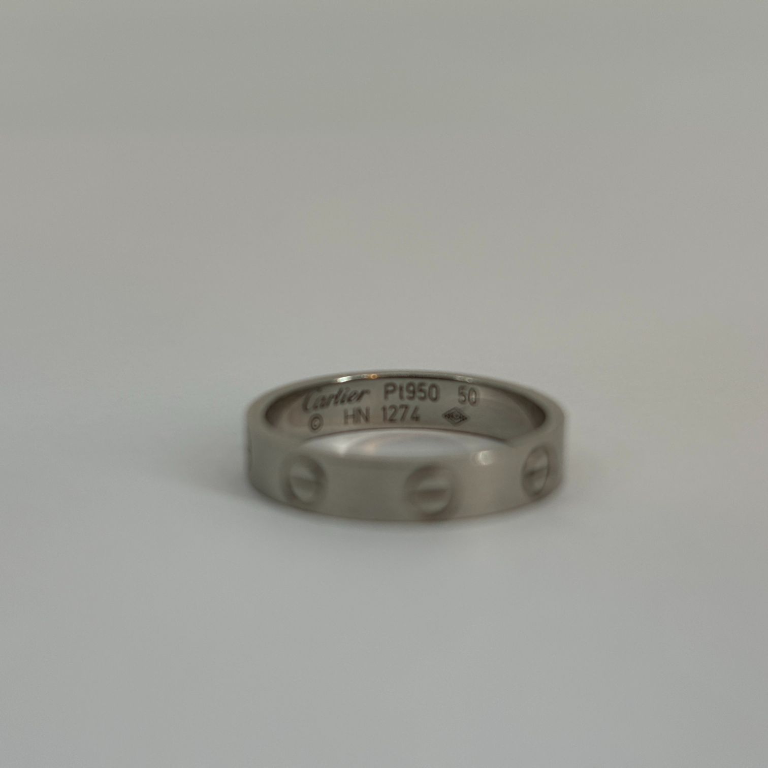 Cartier Love Ring Platinum Size 50