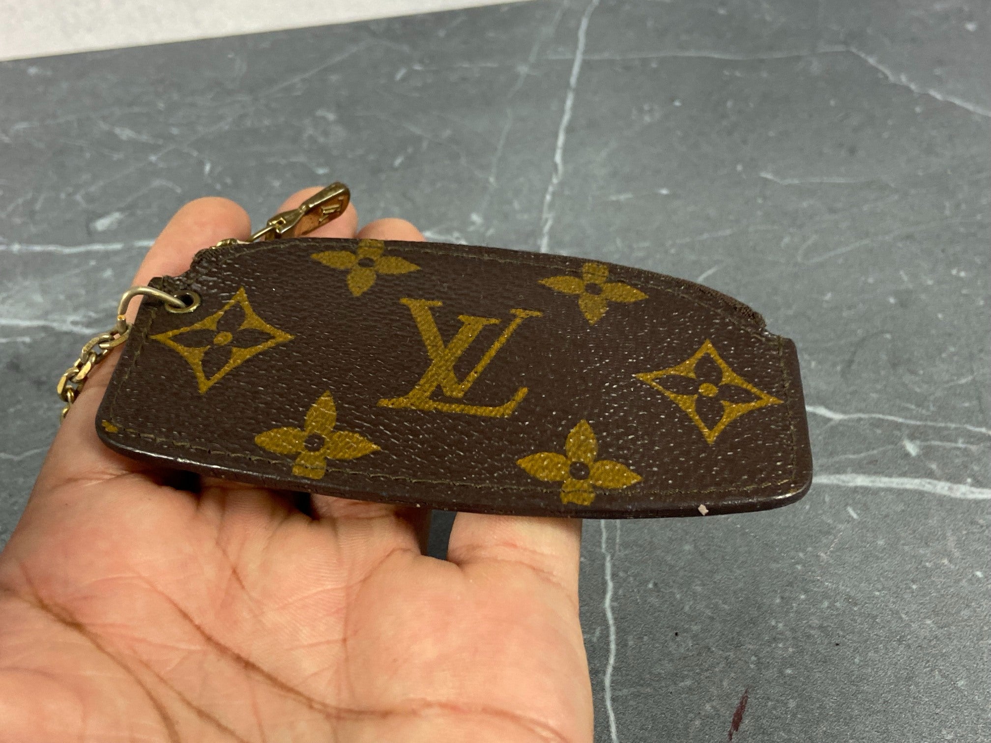 Louis Vuitton Pochette Cles Key Pouch Monogram Canvas