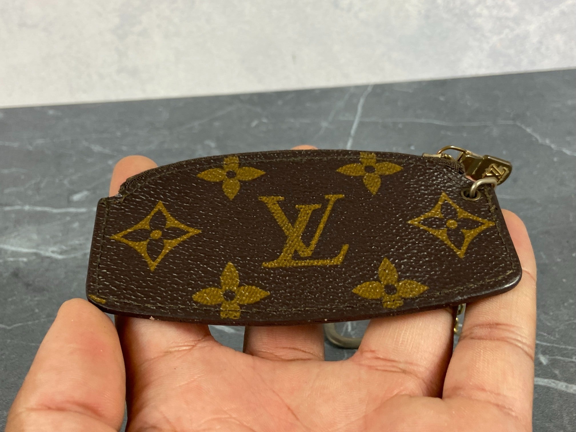 Louis Vuitton Pochette Cles Key Pouch Monogram Canvas