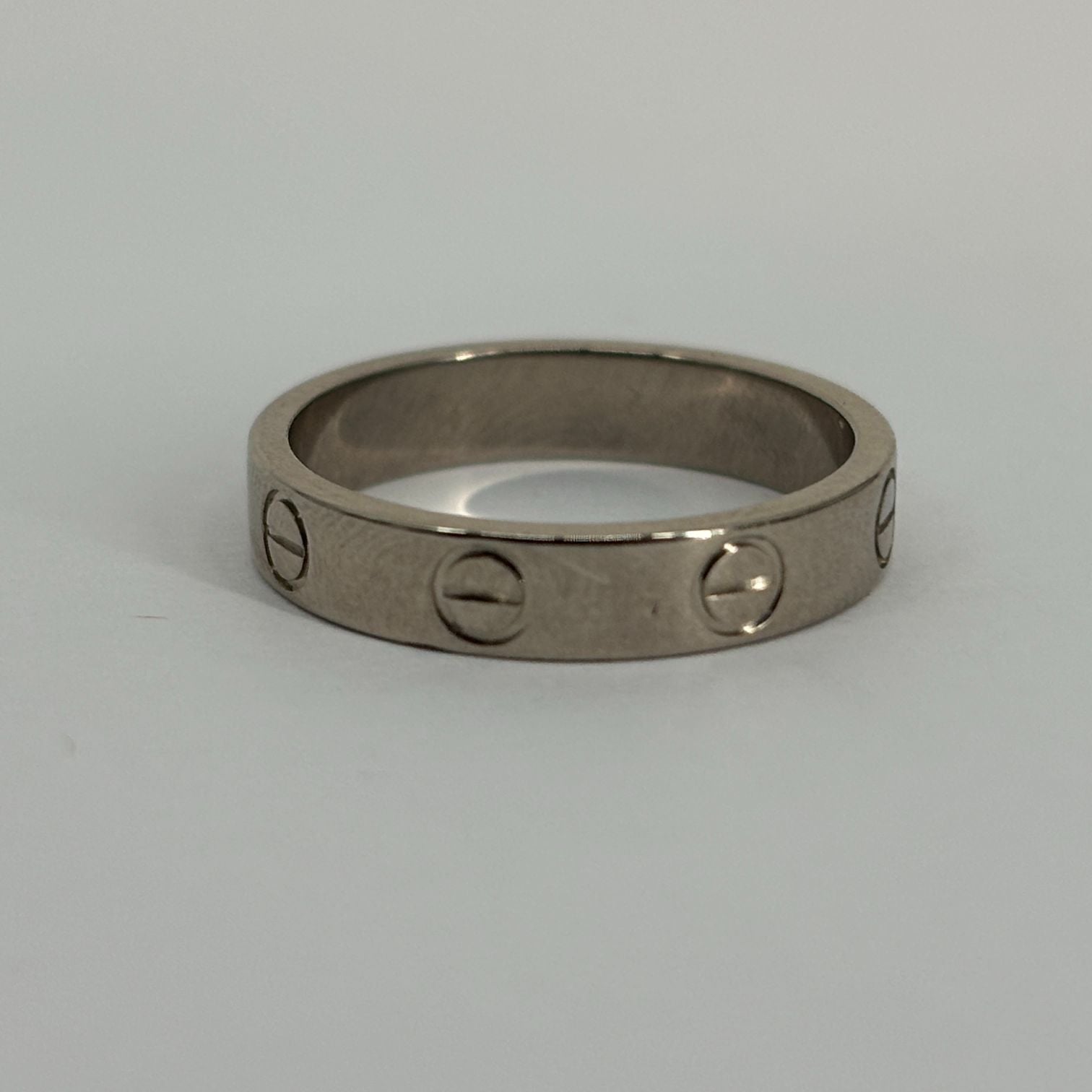 Cartier Love Ring White Gold Size 50