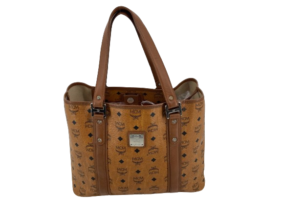 MCM Hand / Tote Bag Beige Visetos Cognac Monogram