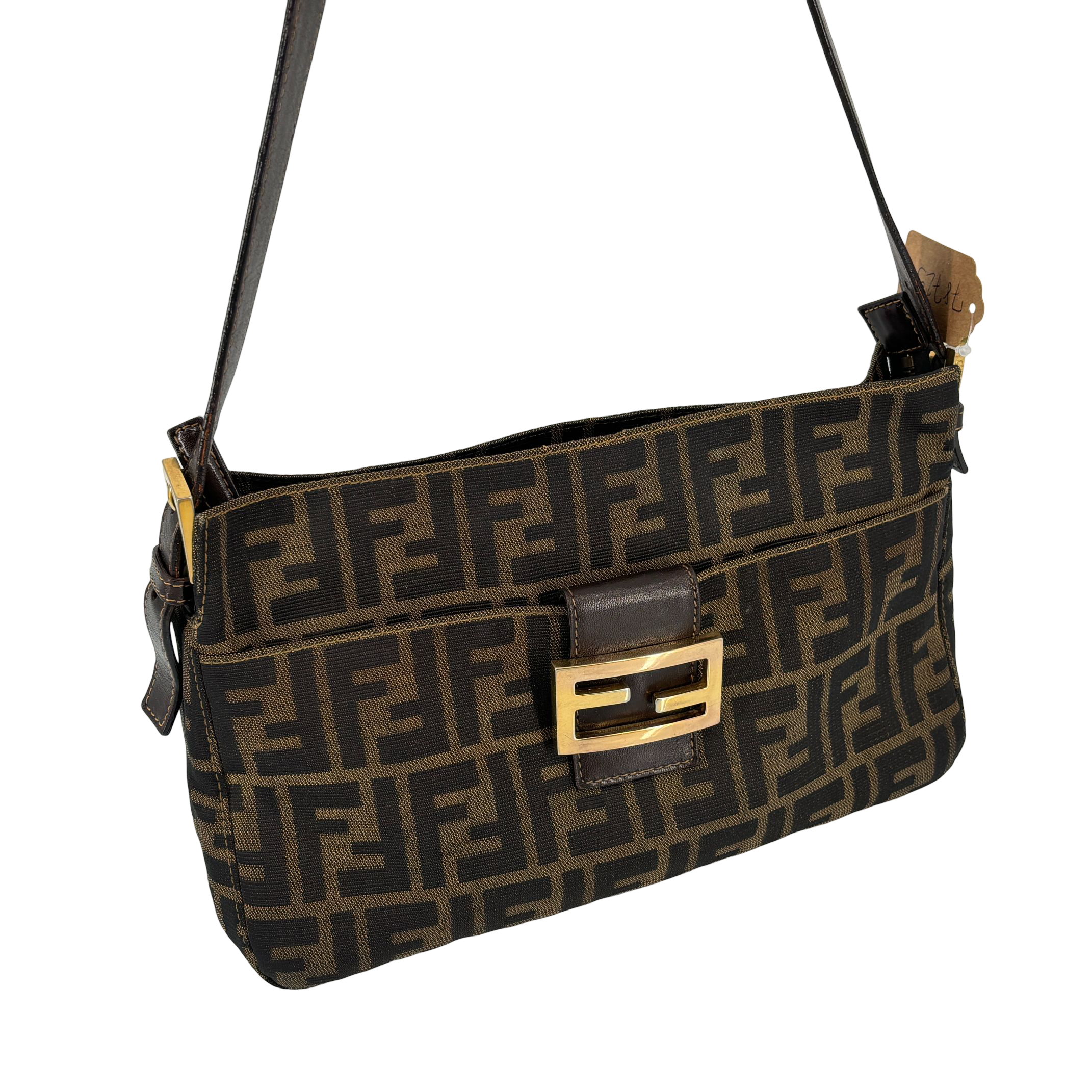 Fendi Mamma Baguette Bag Brown Zucca Monogram incl. Dustbag