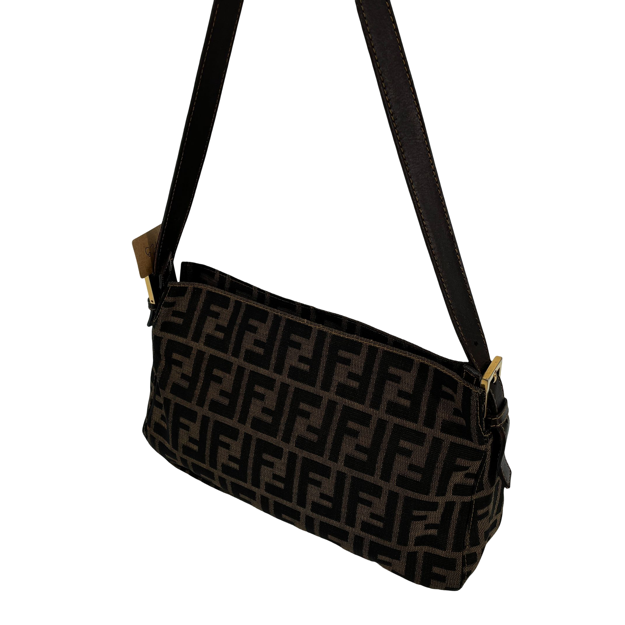 Fendi Mamma Baguette Bag Brown Zucca Monogram incl. Dustbag