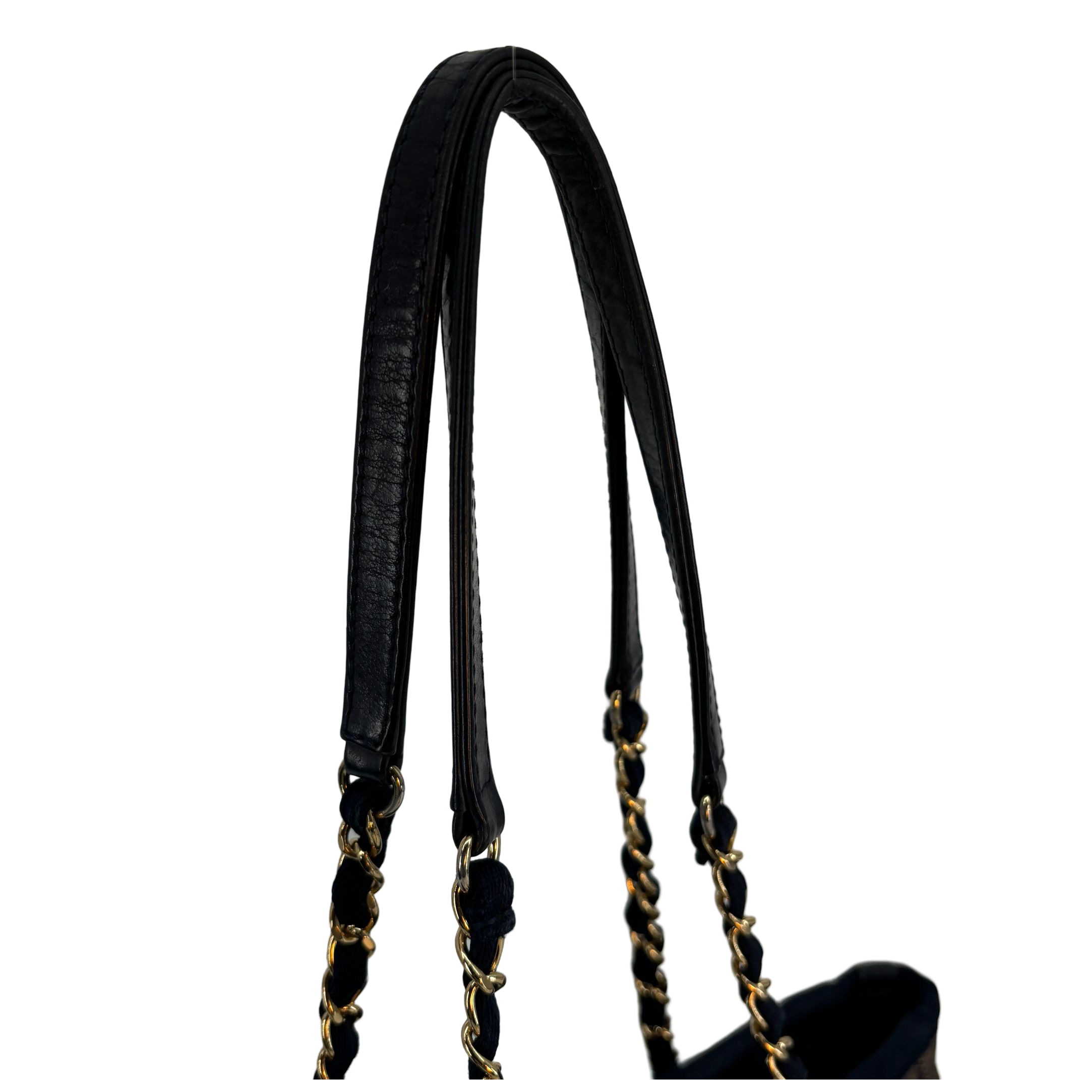 Chanel Deauville Hand / Tote Bag Navy Denim