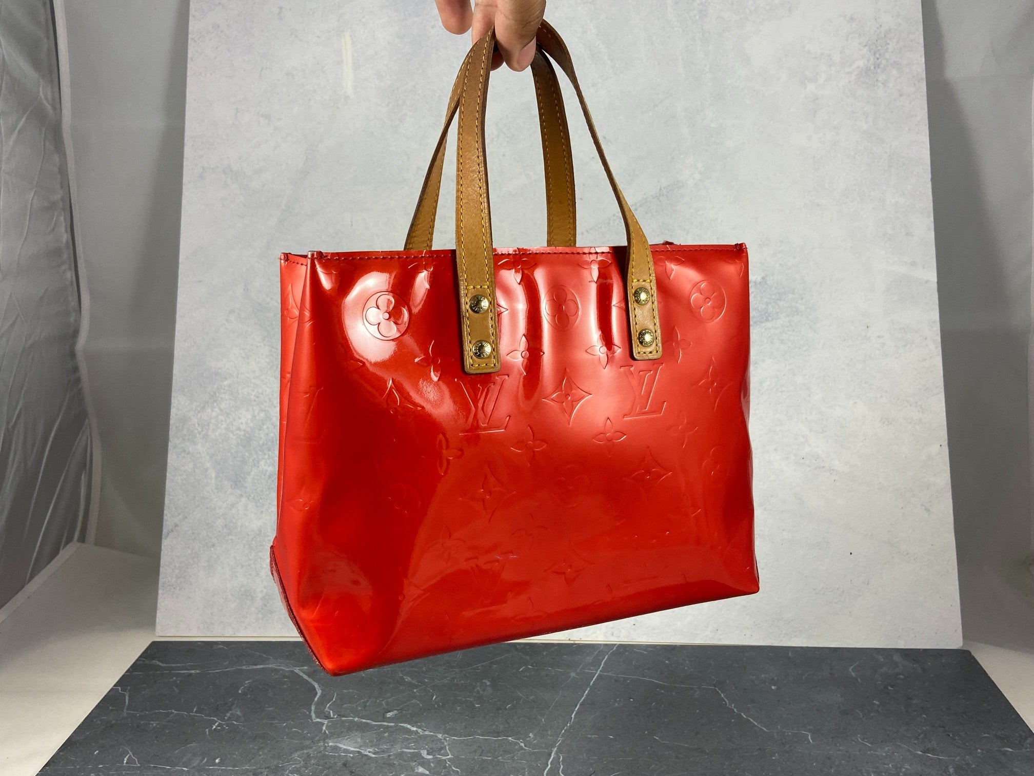 Louis Vuitton Reade PM Red Vernis Leather