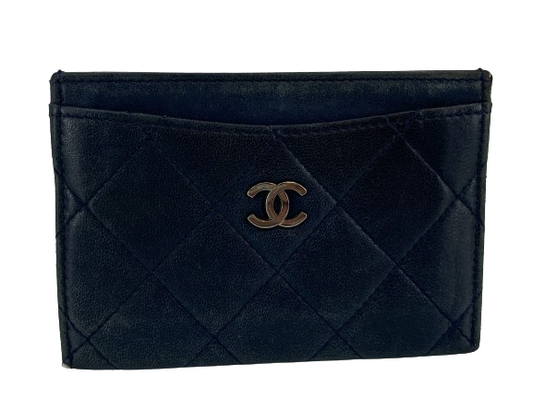 Chanel Cardholder Navy Leather incl. Box