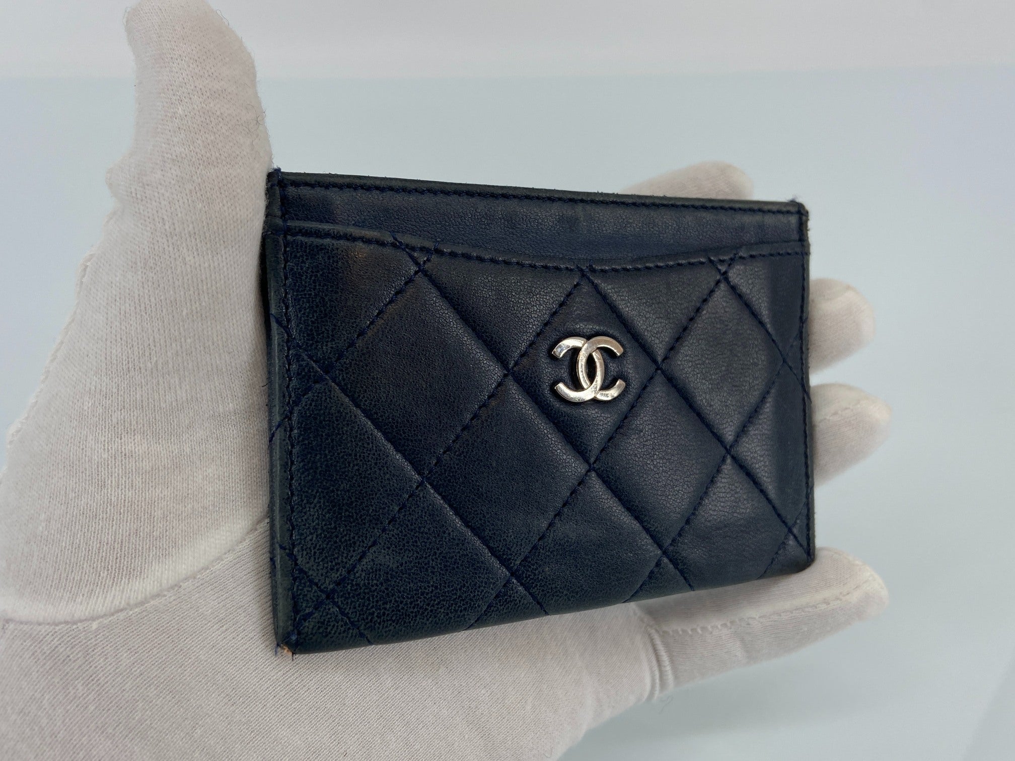 Chanel Cardholder Navy Leather incl. Box