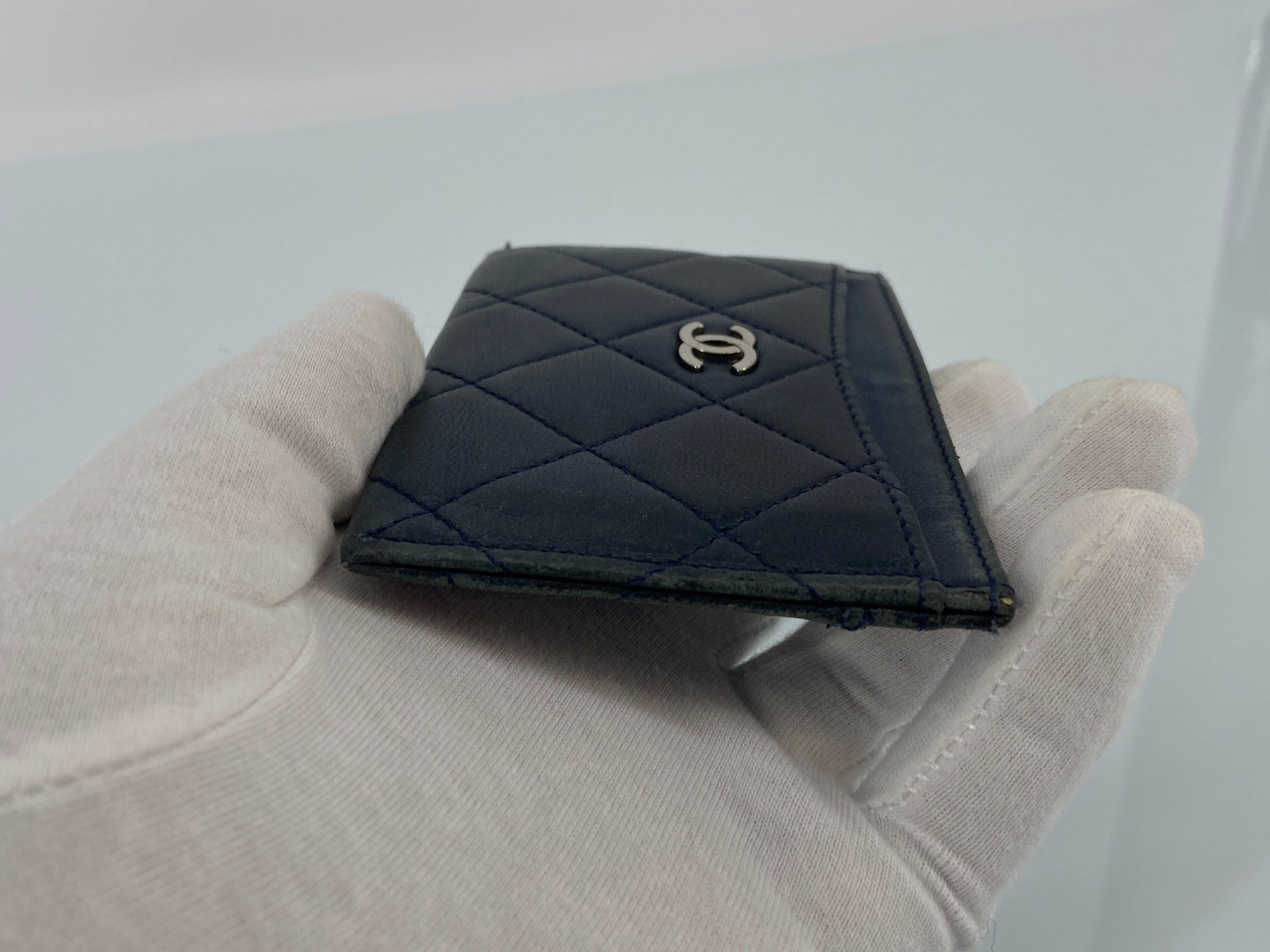 Chanel Cardholder Navy Leather incl. Box