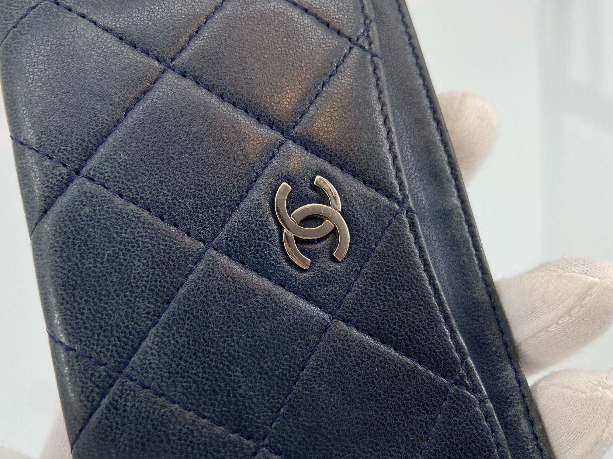 Chanel Cardholder Navy Leather incl. Box