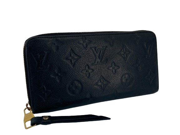 Louis Vuitton Zippy Wallet Black Monogram Empreinte Leather