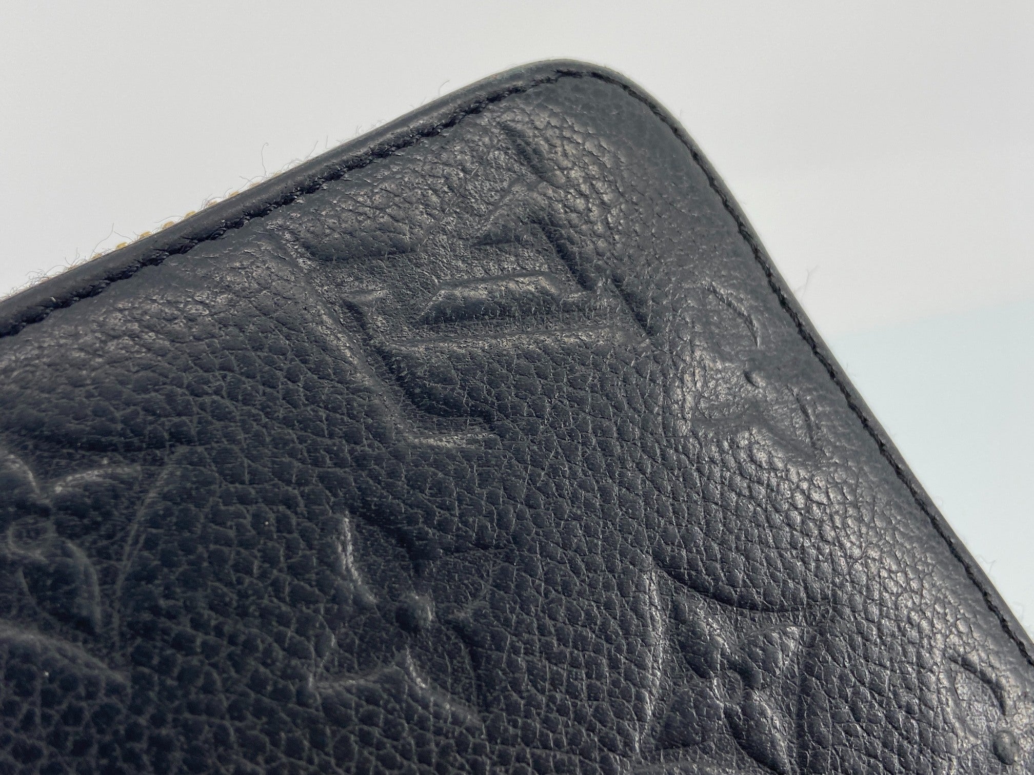 Louis Vuitton Zippy Wallet Black Monogram Empreinte Leather