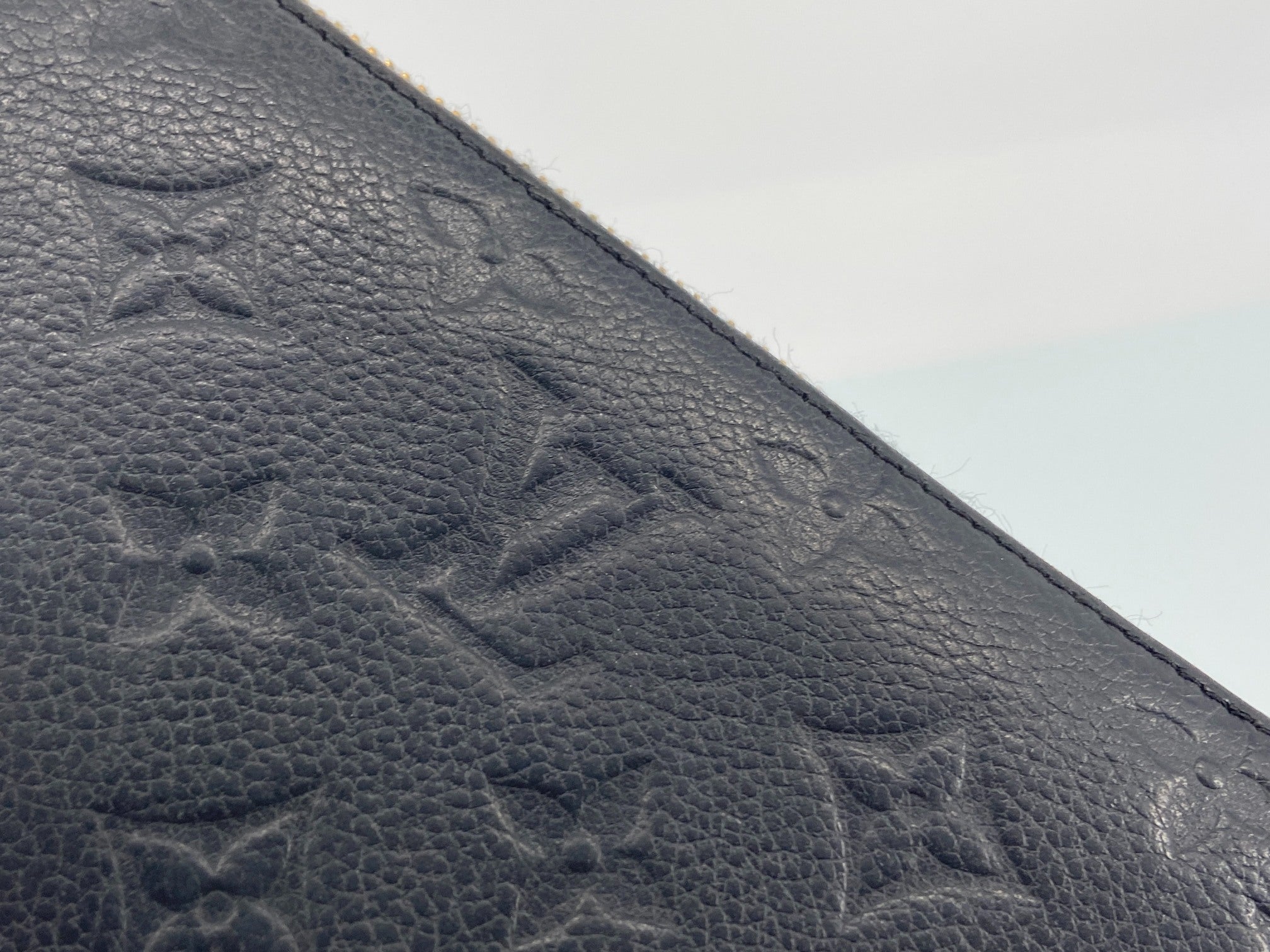 Louis Vuitton Zippy Wallet Black Monogram Empreinte Leather