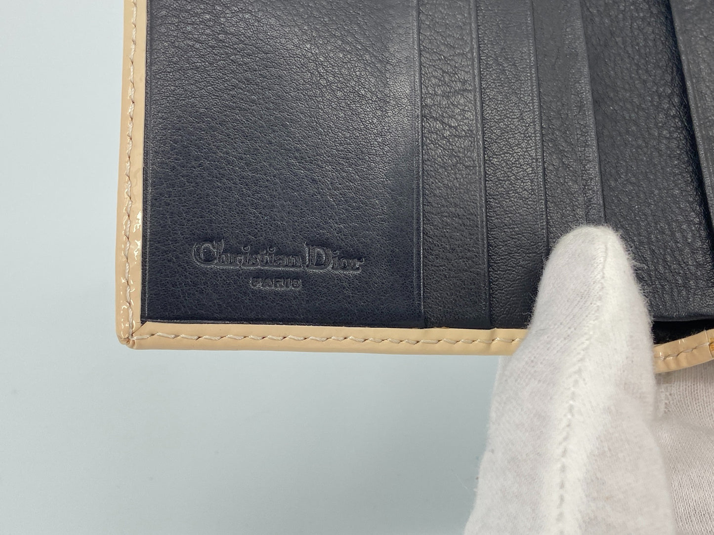 Christian Dior No. 2 compact Wallet Grey Trotter Monogram