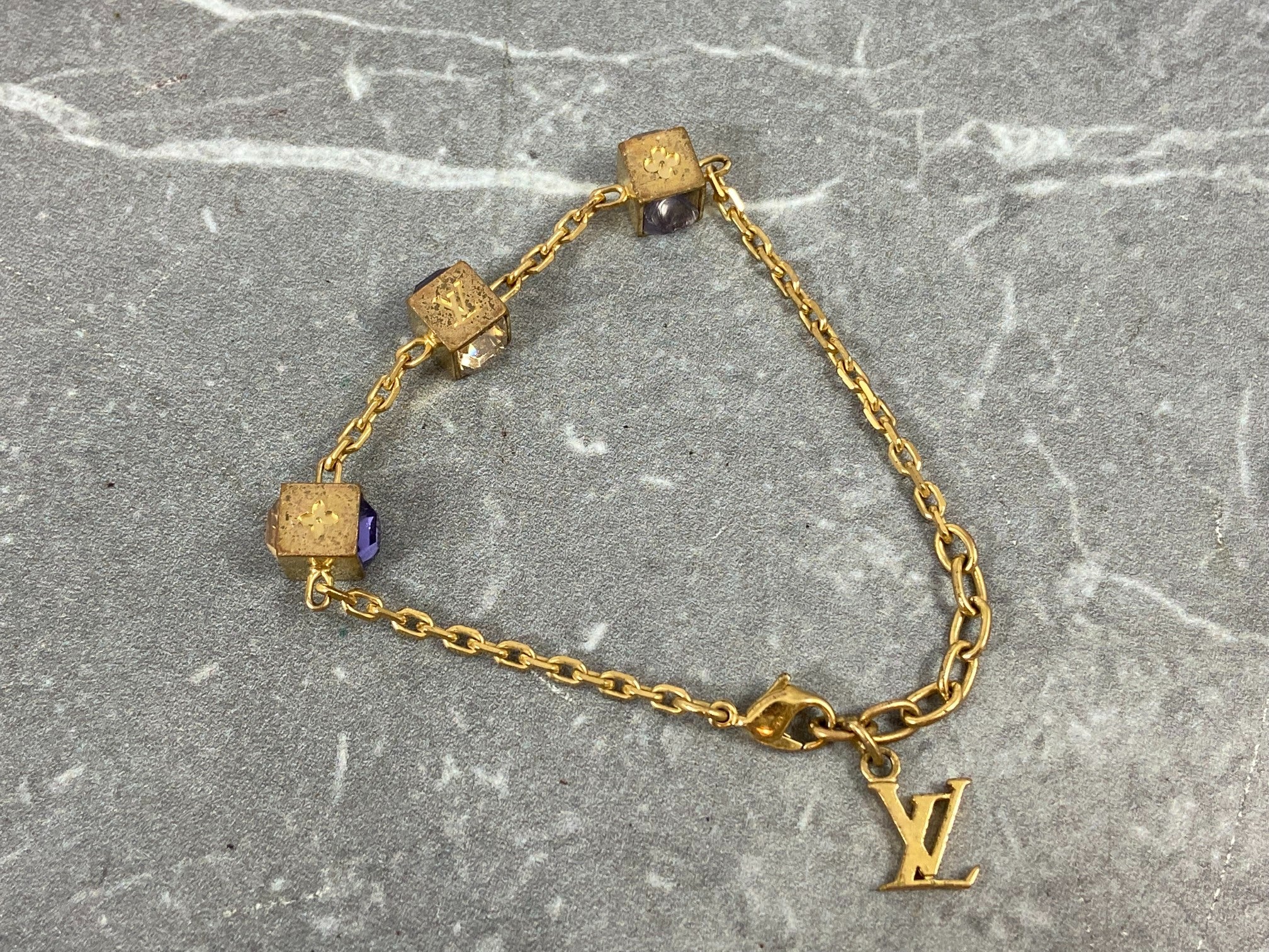 Louis Vuitton Gamble Bracelet Gold-Tone