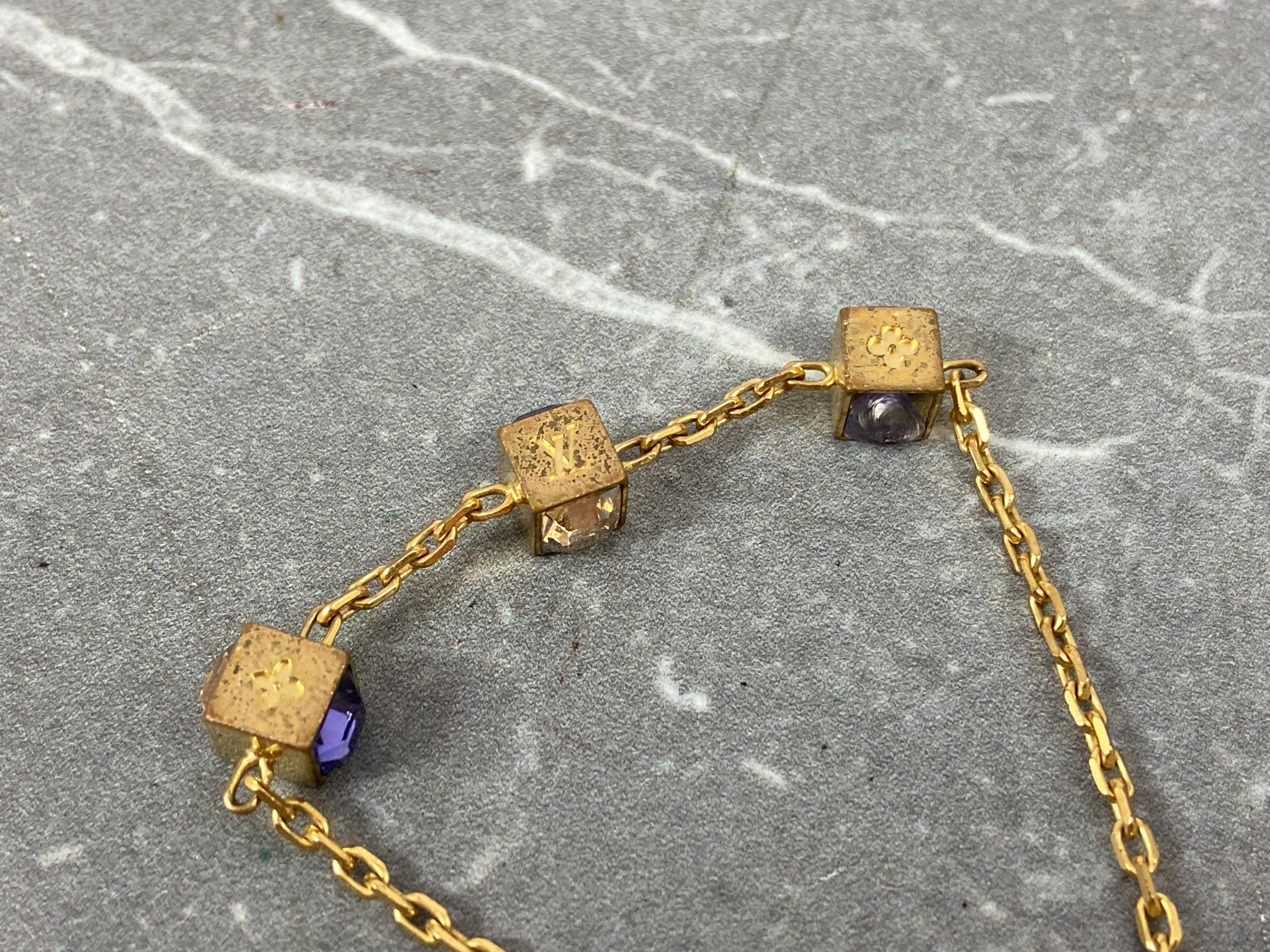 Louis Vuitton Gamble Bracelet Gold-Tone