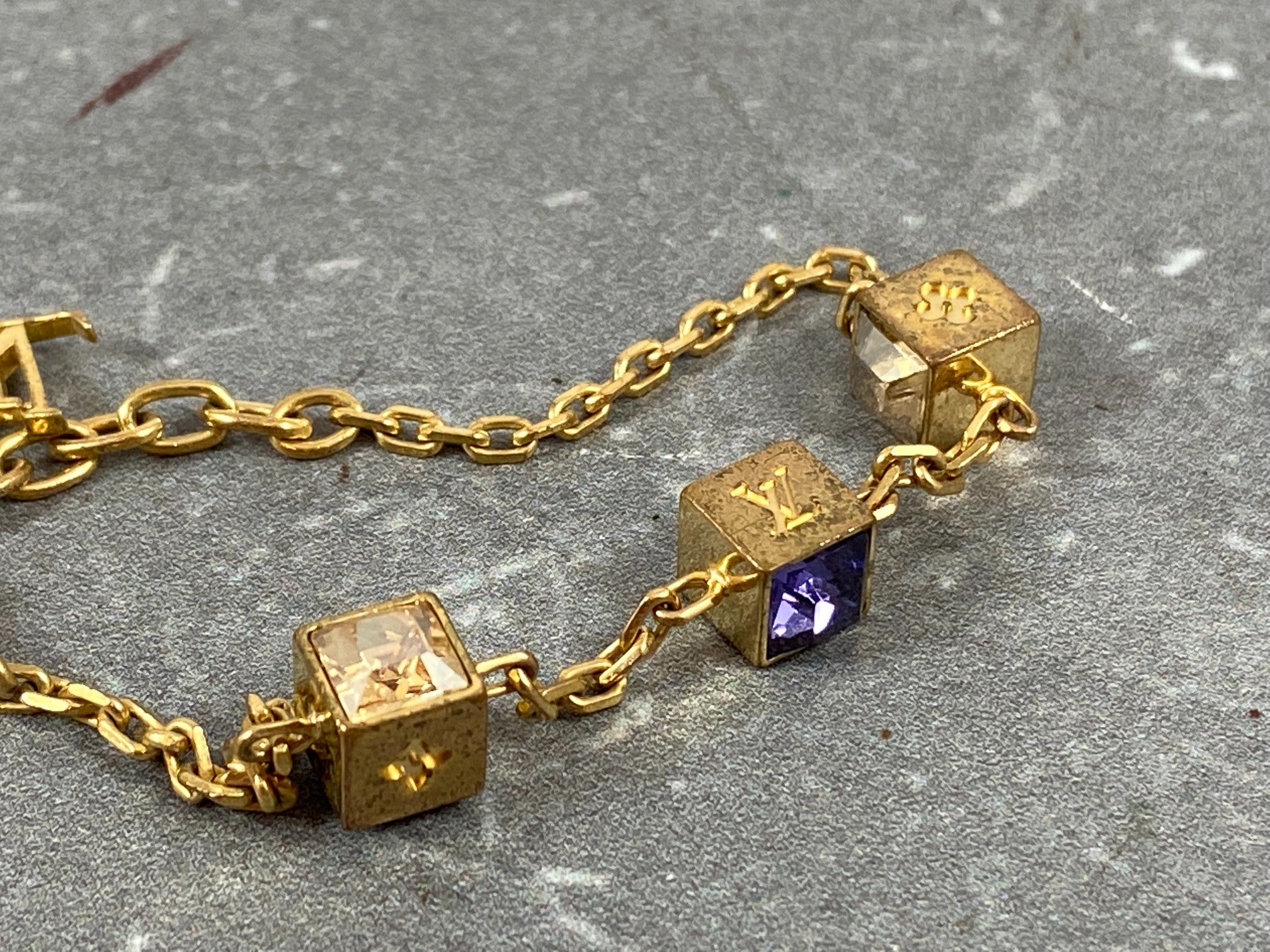 Louis Vuitton Gamble Bracelet Gold-Tone