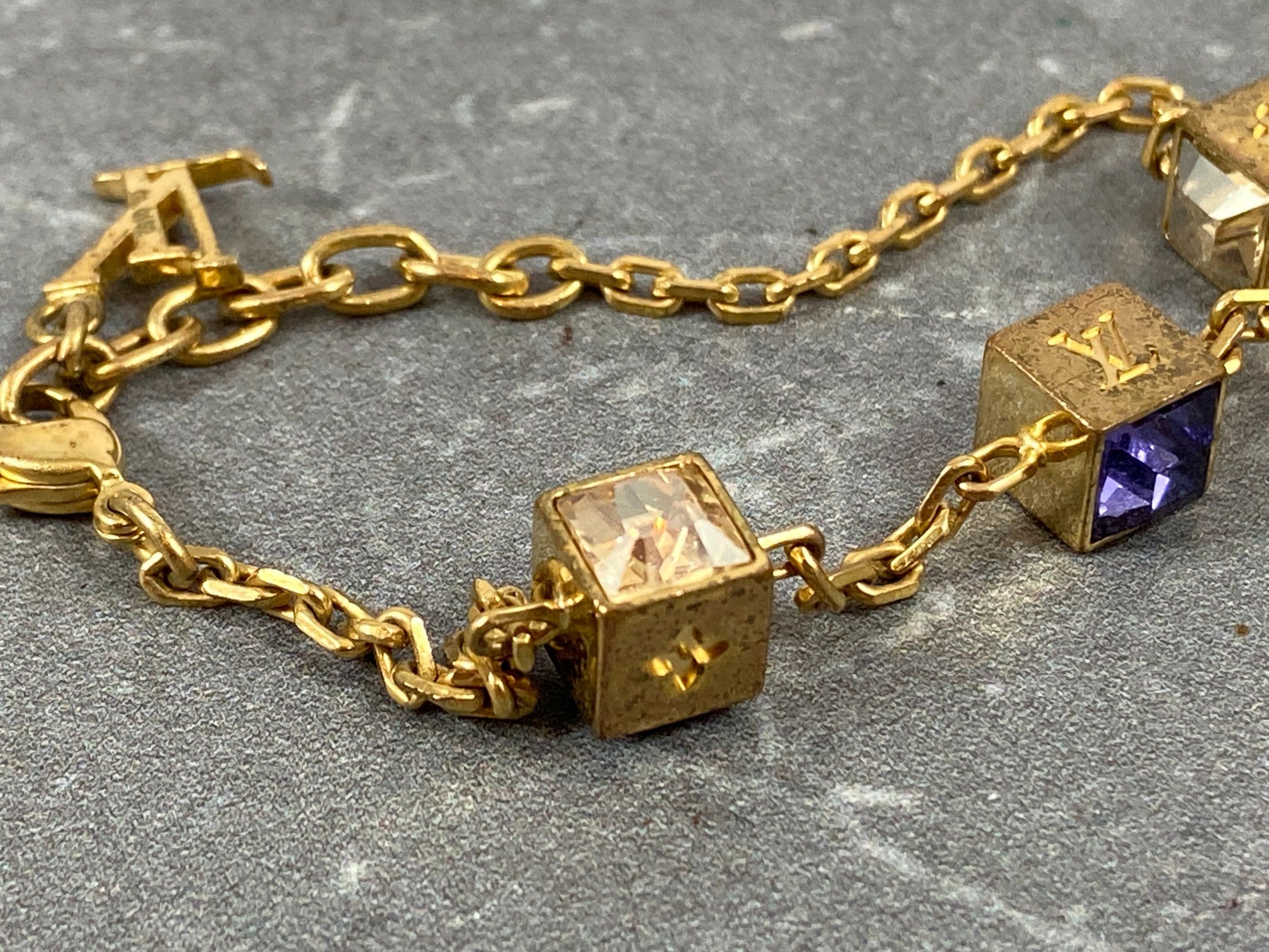 Louis Vuitton Gamble Bracelet Gold-Tone