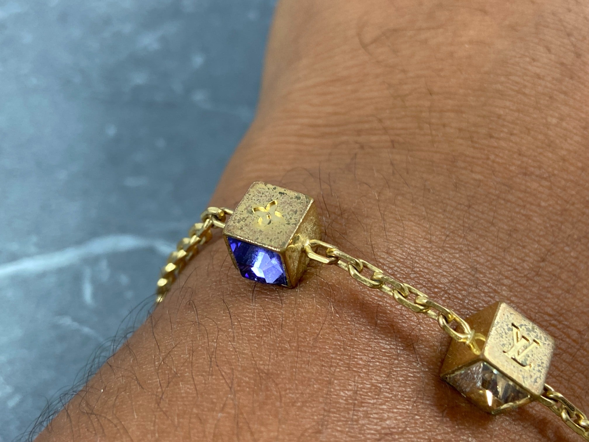 Louis Vuitton Gamble Bracelet Gold-Tone