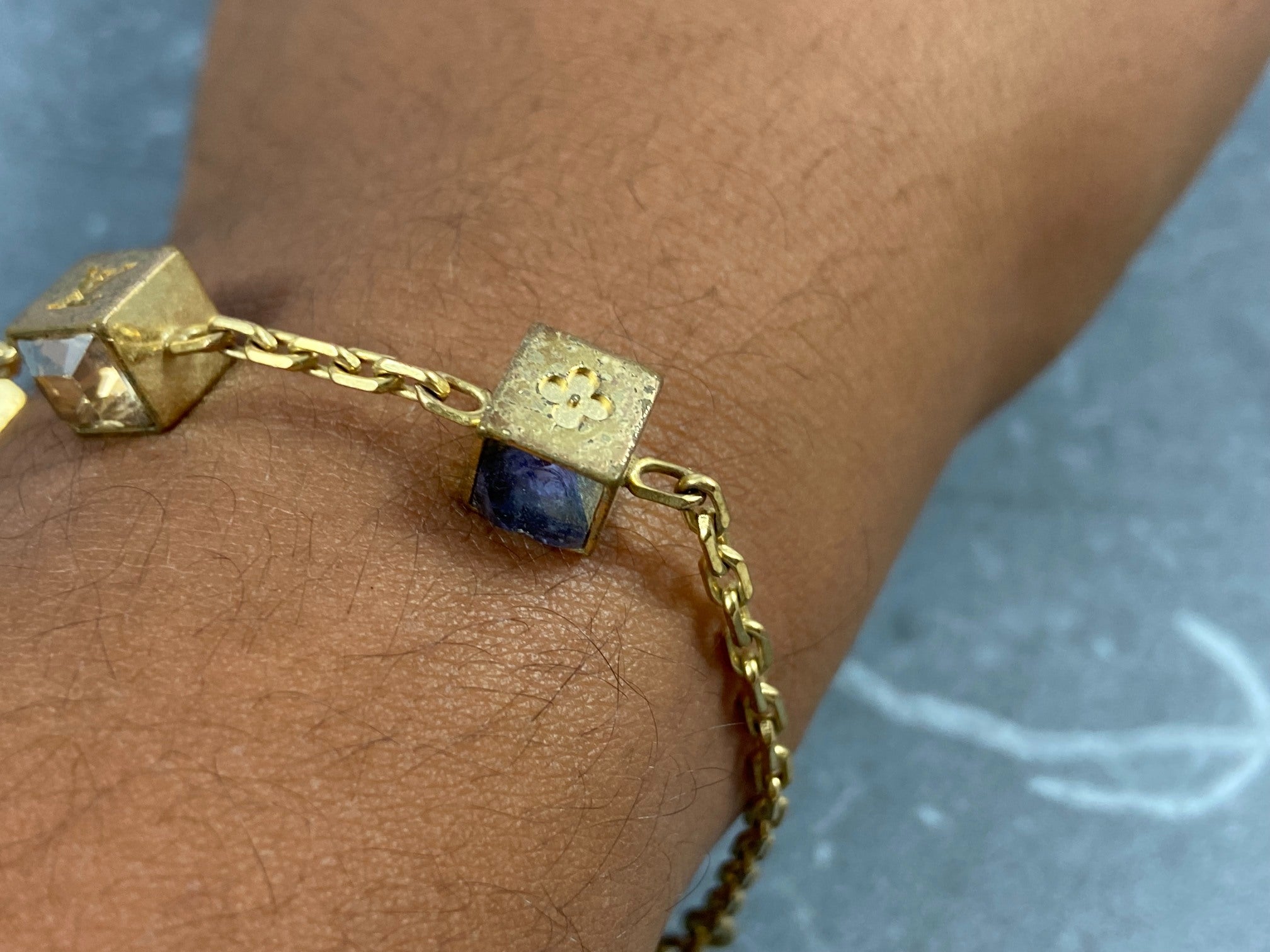 Louis Vuitton Gamble Bracelet Gold-Tone