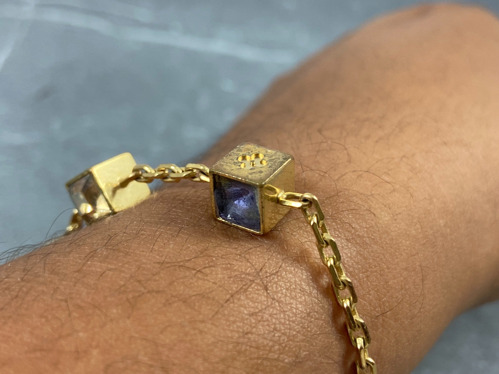 Louis Vuitton Gamble Bracelet Gold-Tone