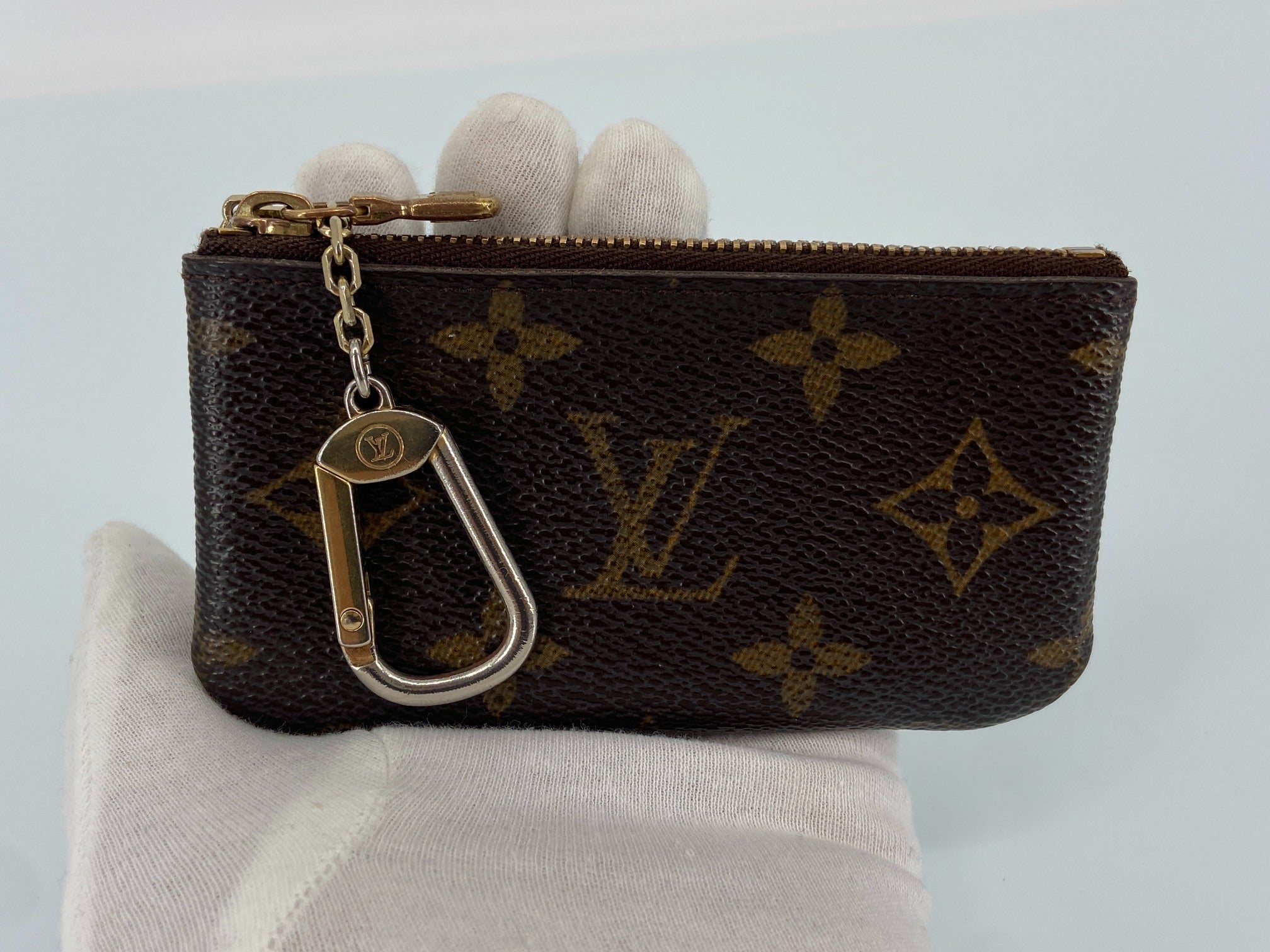 Louis Vuitton Pochette Cles Key Pouch Monogram Canvas