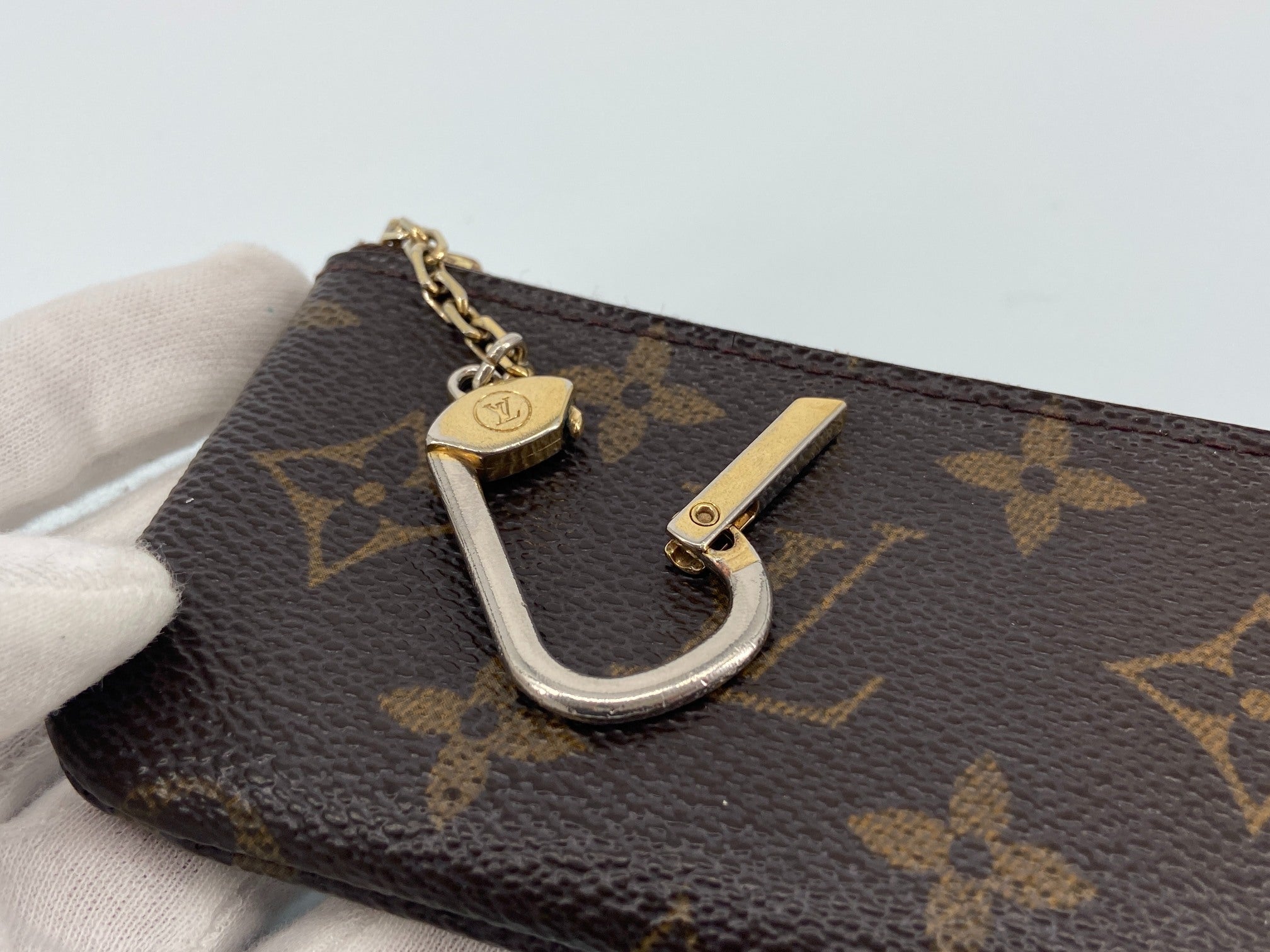 Louis Vuitton Pochette Cles Key Pouch Monogram Canvas