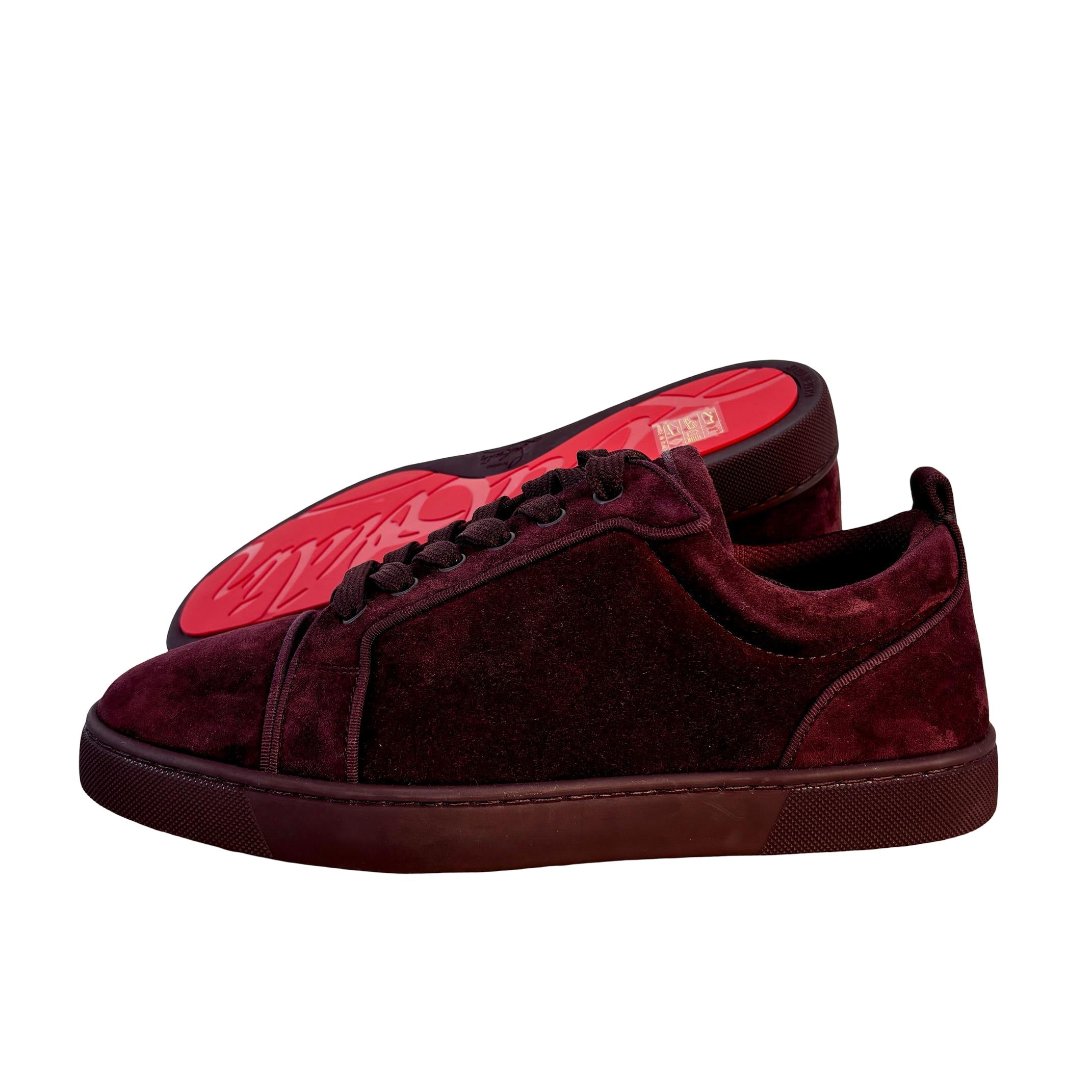 Christian Louboutin Louis Junior Orlato Flat 41.5 Amara Velour