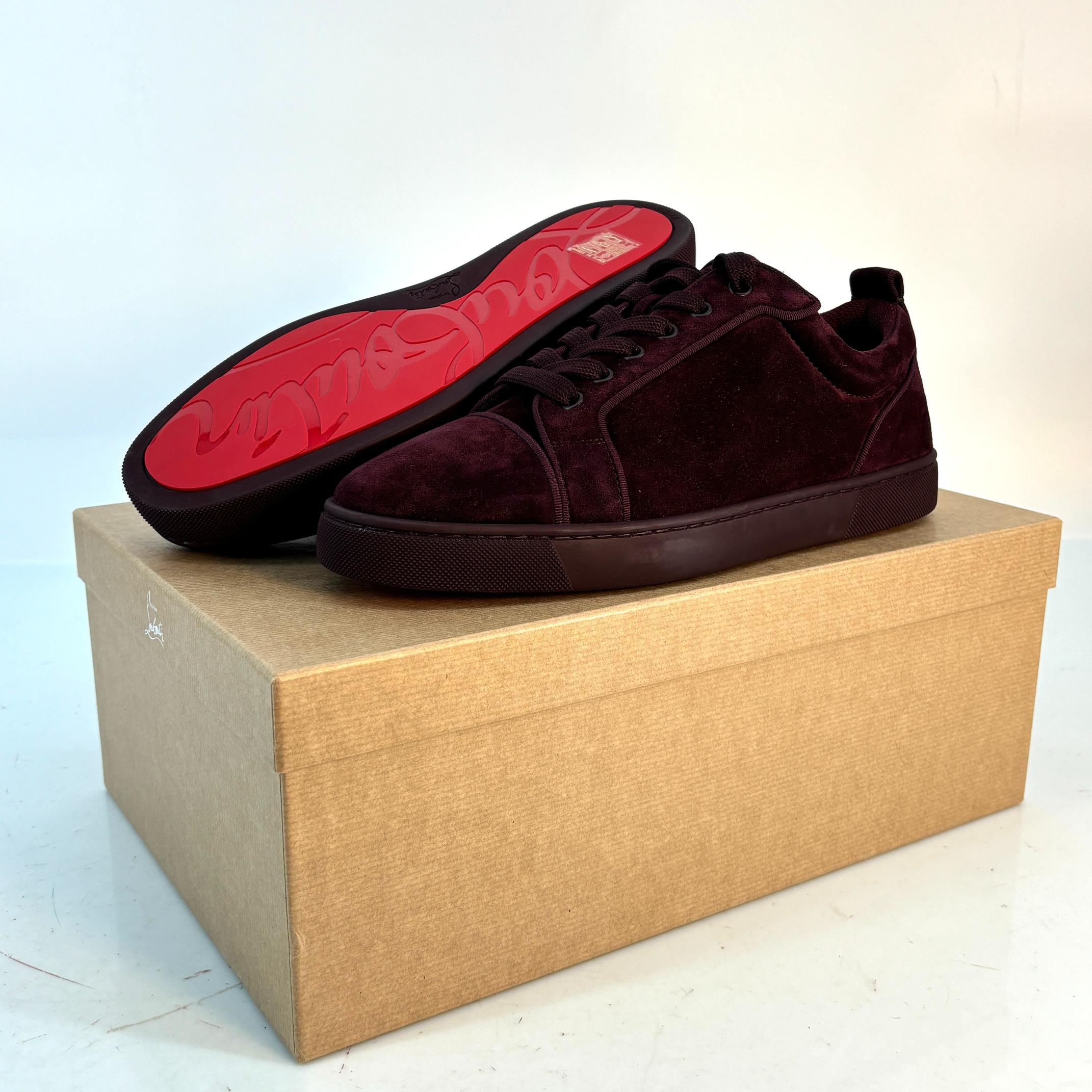 Christian Louboutin Louis Junior Orlato Flat 41.5 Amara Velour