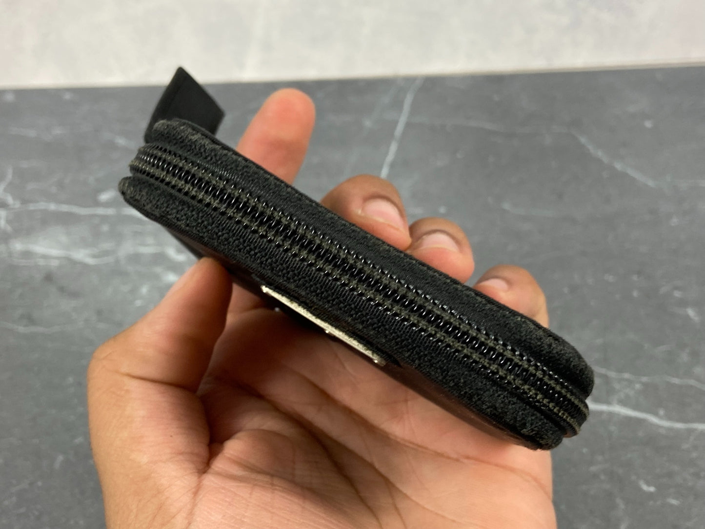 Prada Tessuto Nylon Zippy Compact Wallet Black