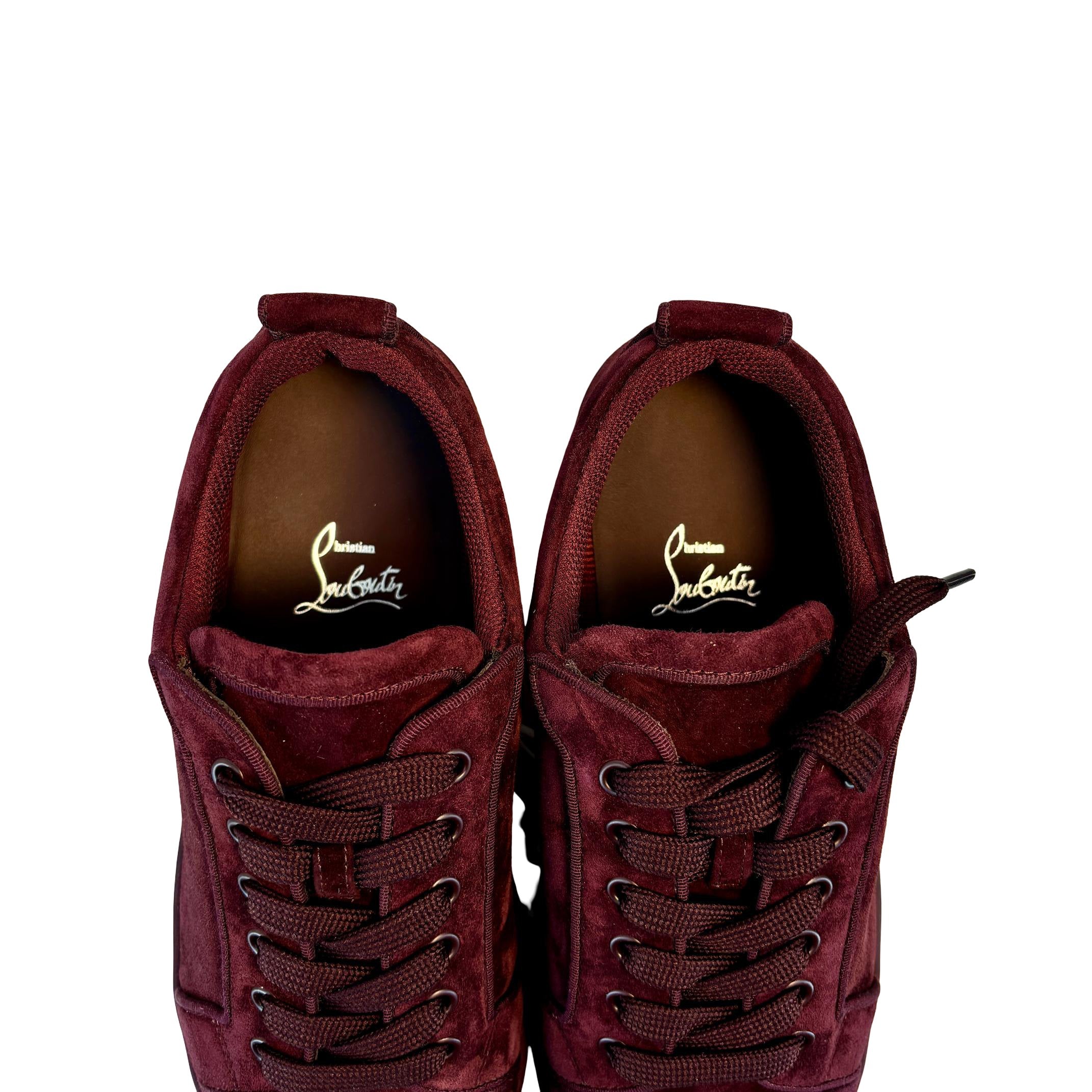 Christian Louboutin Louis Junior Orlato Flat 41.5 Amara Velour