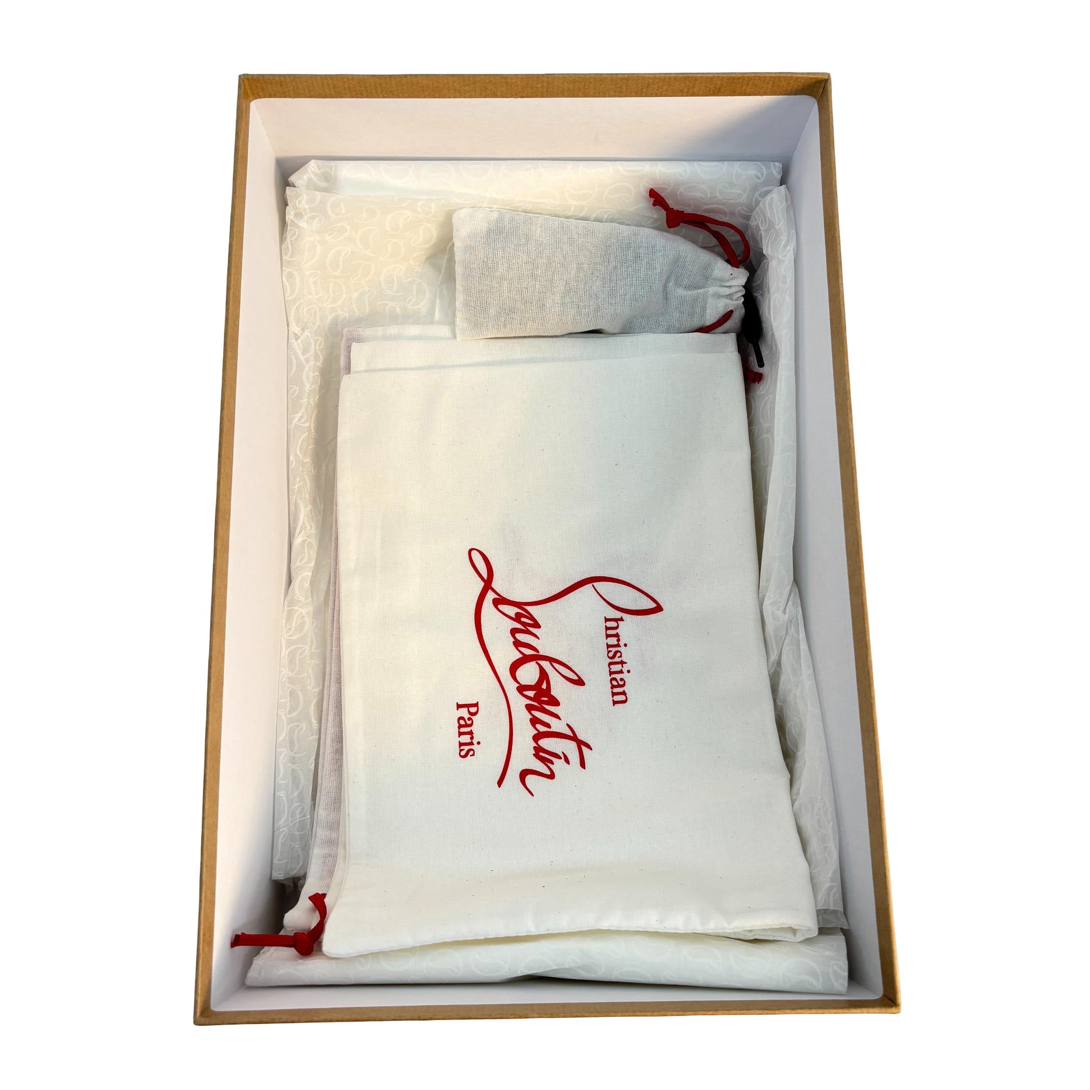 Christian Louboutin Louis Junior Orlato Flat 41.5 Amara Velour