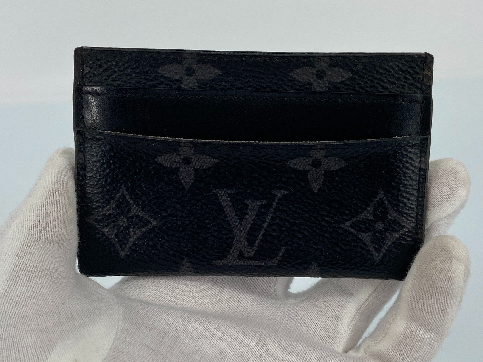 Louis Vuitton Porte-cartes double Cardholder Monogram Eclipse Canvas incl. Box