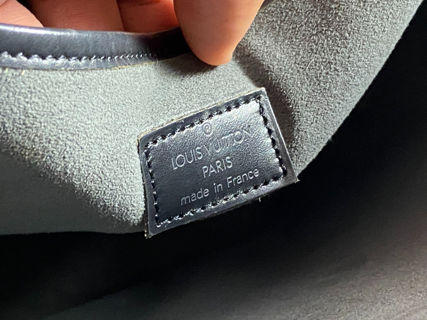 Louis Vuitton Noctambule Handbag Black Epi Leather