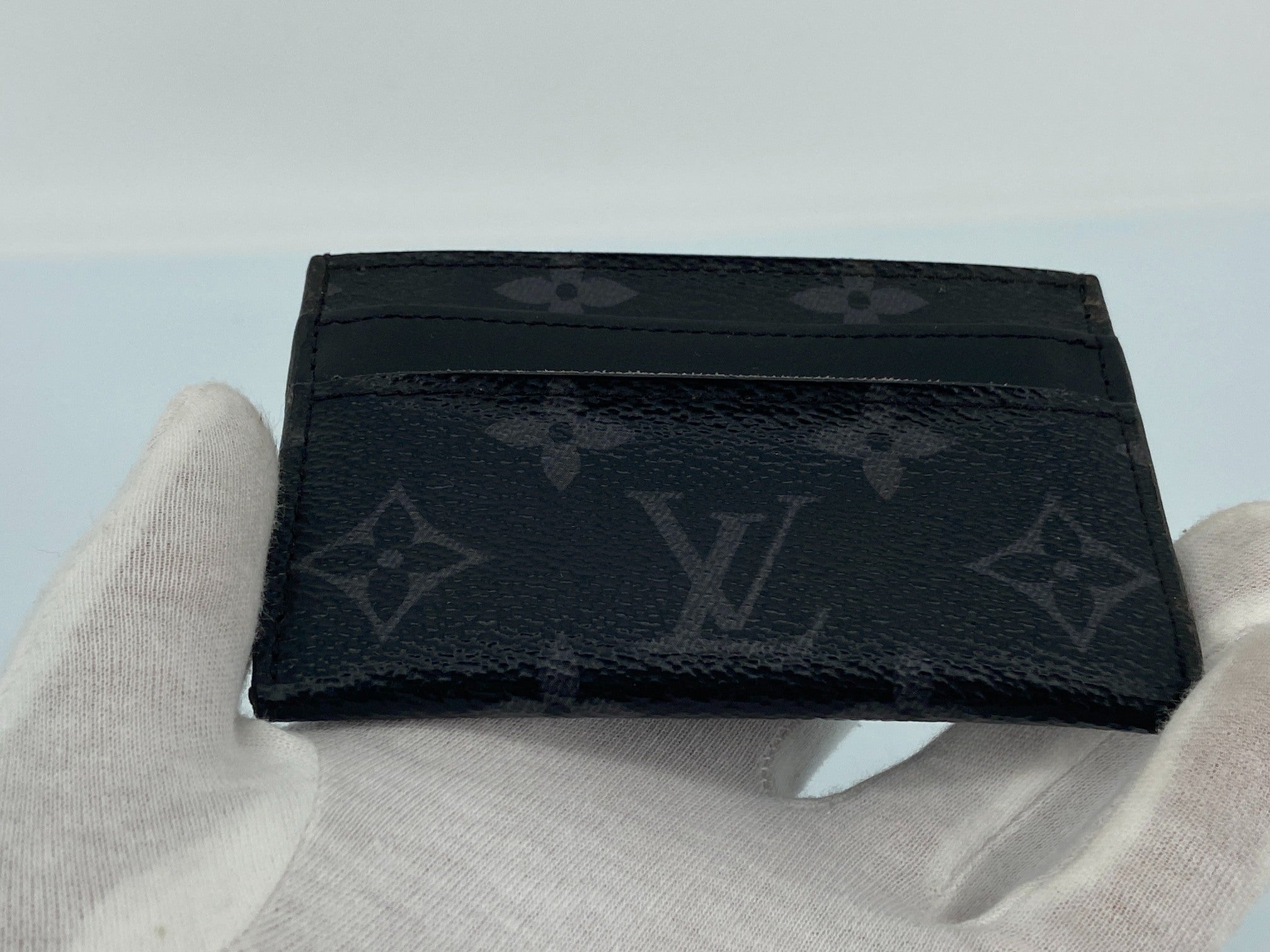 Louis Vuitton Porte-cartes double Cardholder Monogram Eclipse Canvas incl. Box