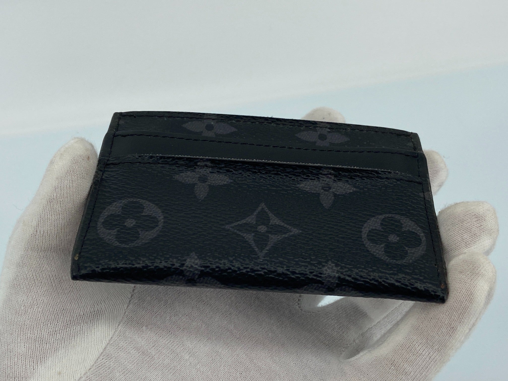 Louis Vuitton Porte-cartes double Cardholder Monogram Eclipse Canvas incl. Box