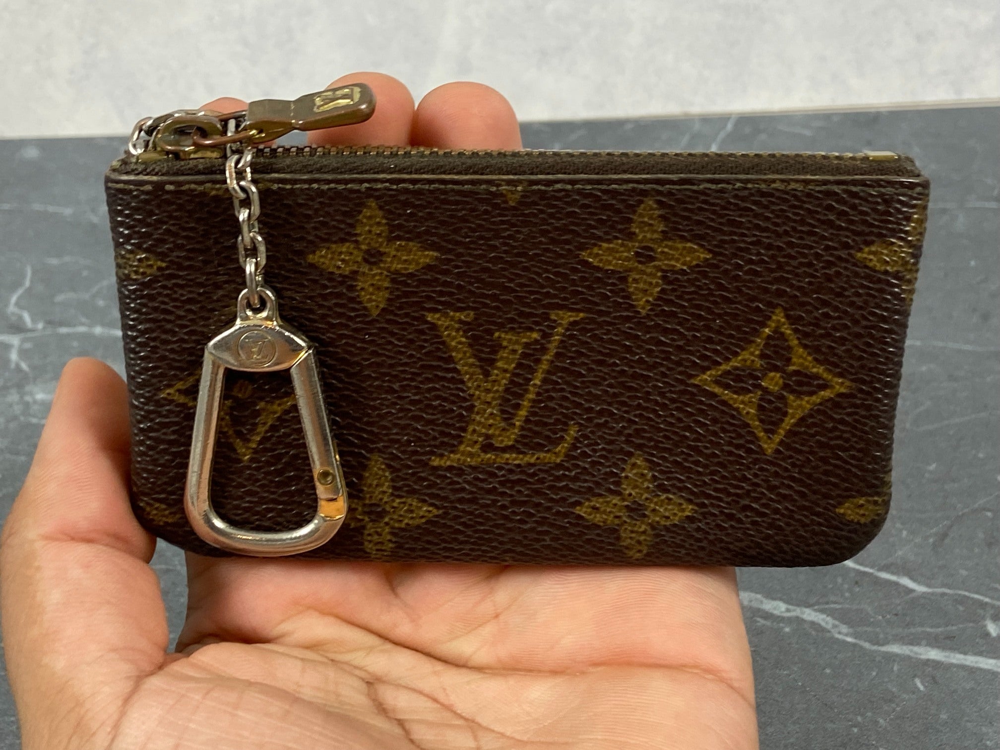 Louis Vuitton Pochette Cles Key Pouch Monogram Canvas