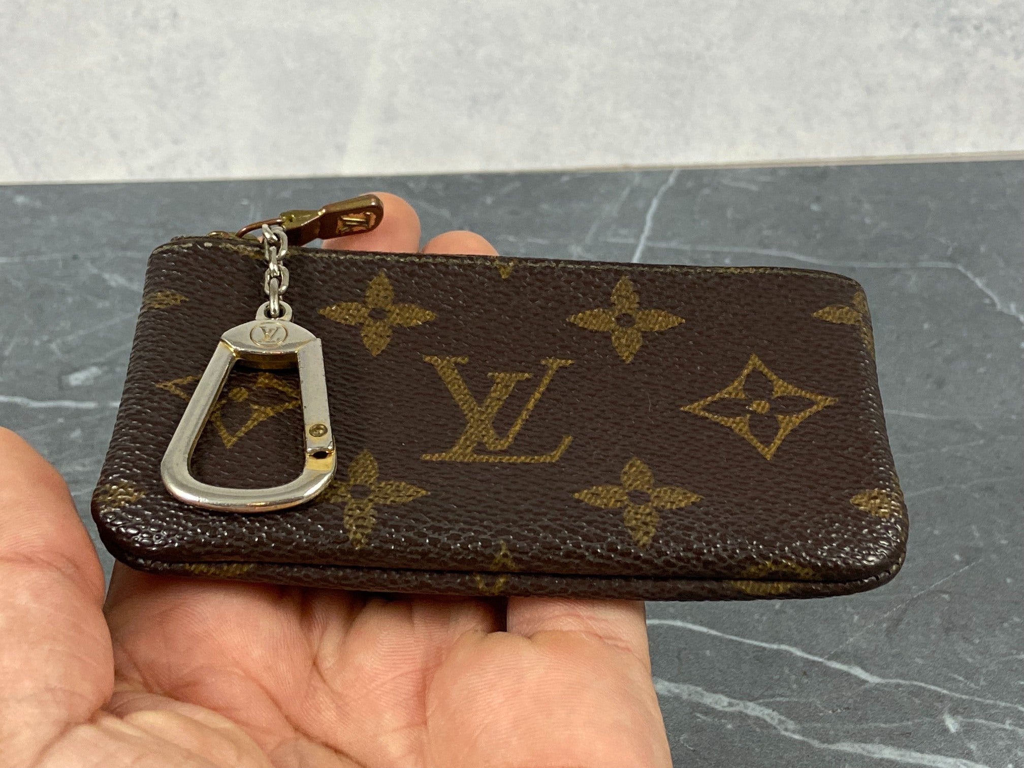 Louis Vuitton Pochette Cles Key Pouch Monogram Canvas