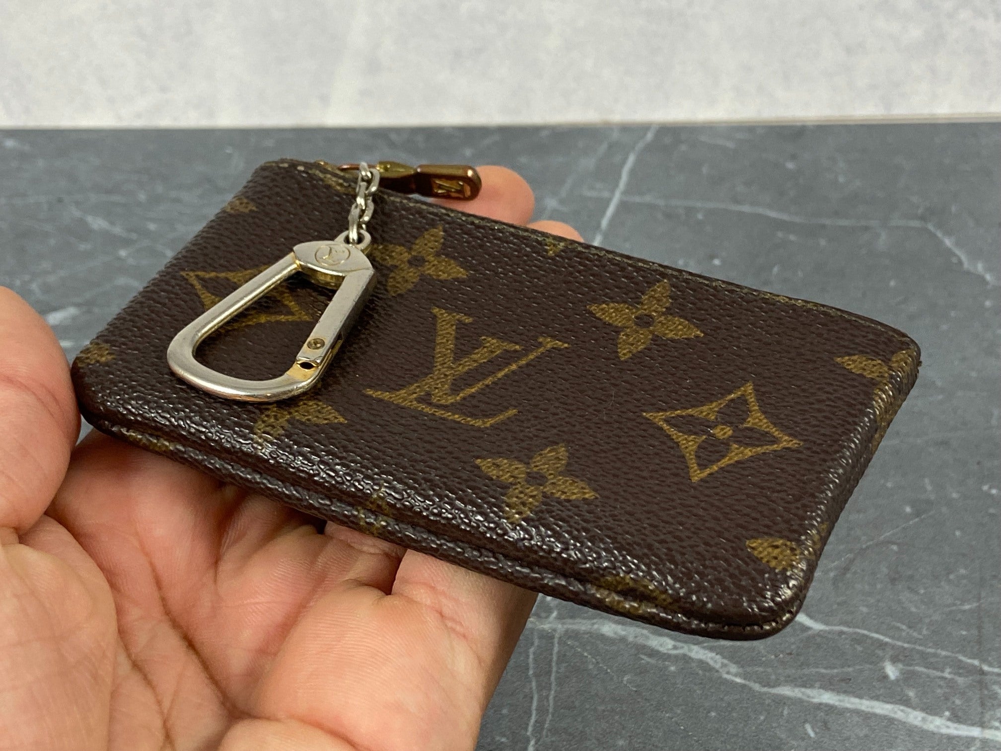 Louis Vuitton Pochette Cles Key Pouch Monogram Canvas