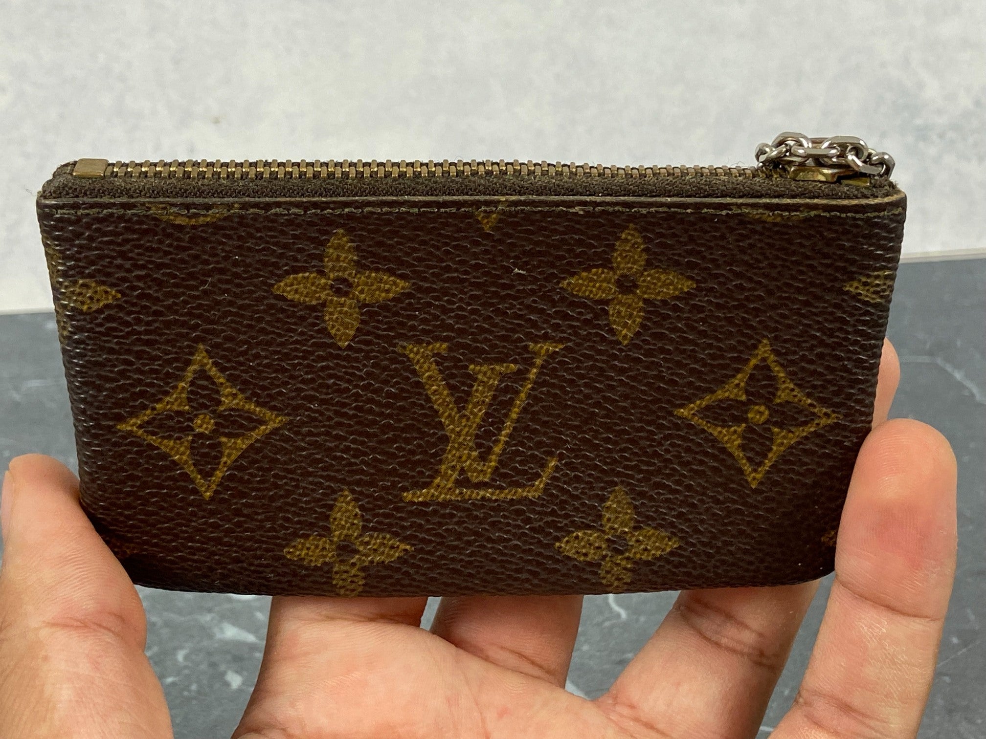 Louis Vuitton Pochette Cles Key Pouch Monogram Canvas