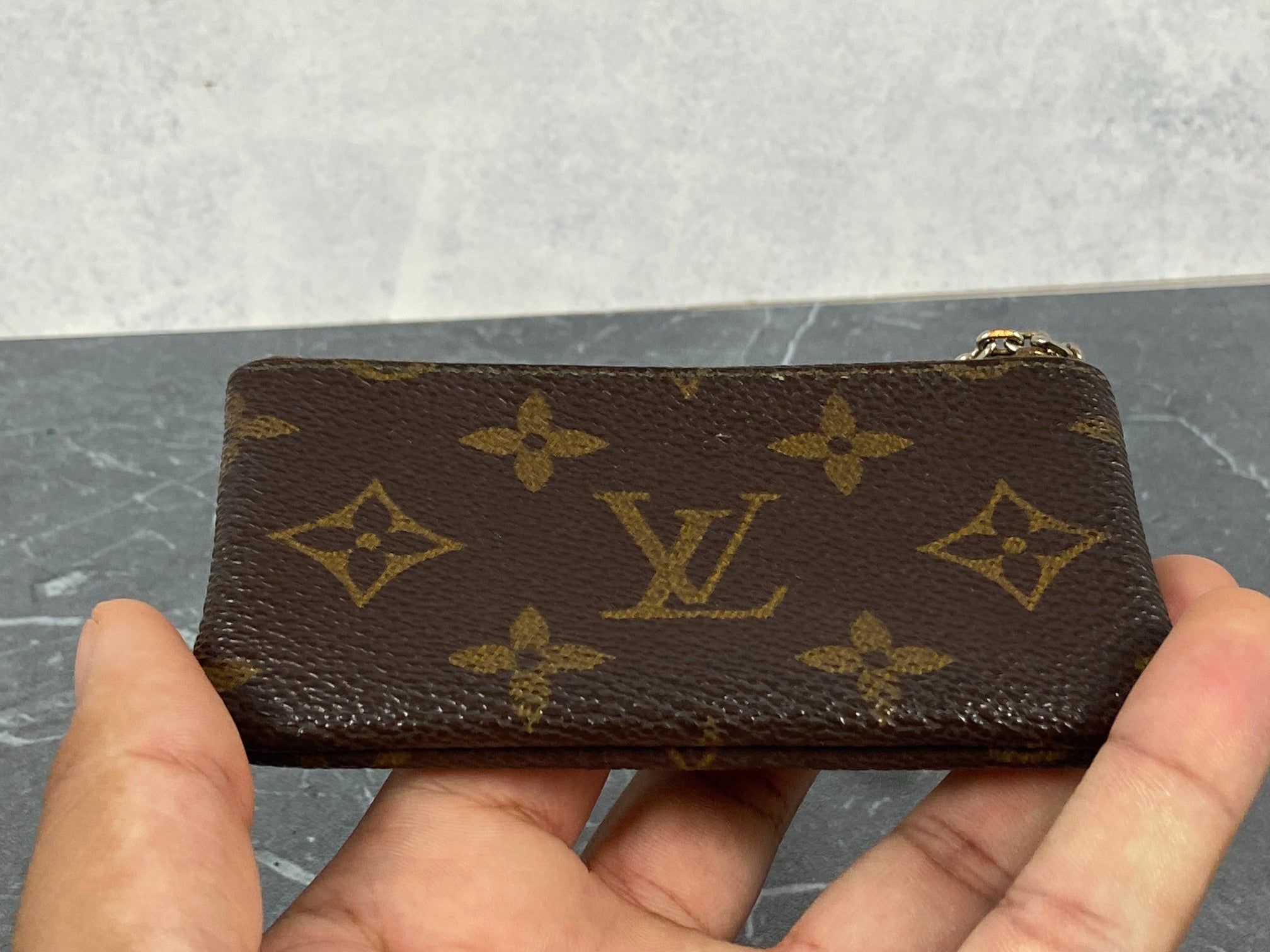 Louis Vuitton Pochette Cles Key Pouch Monogram Canvas