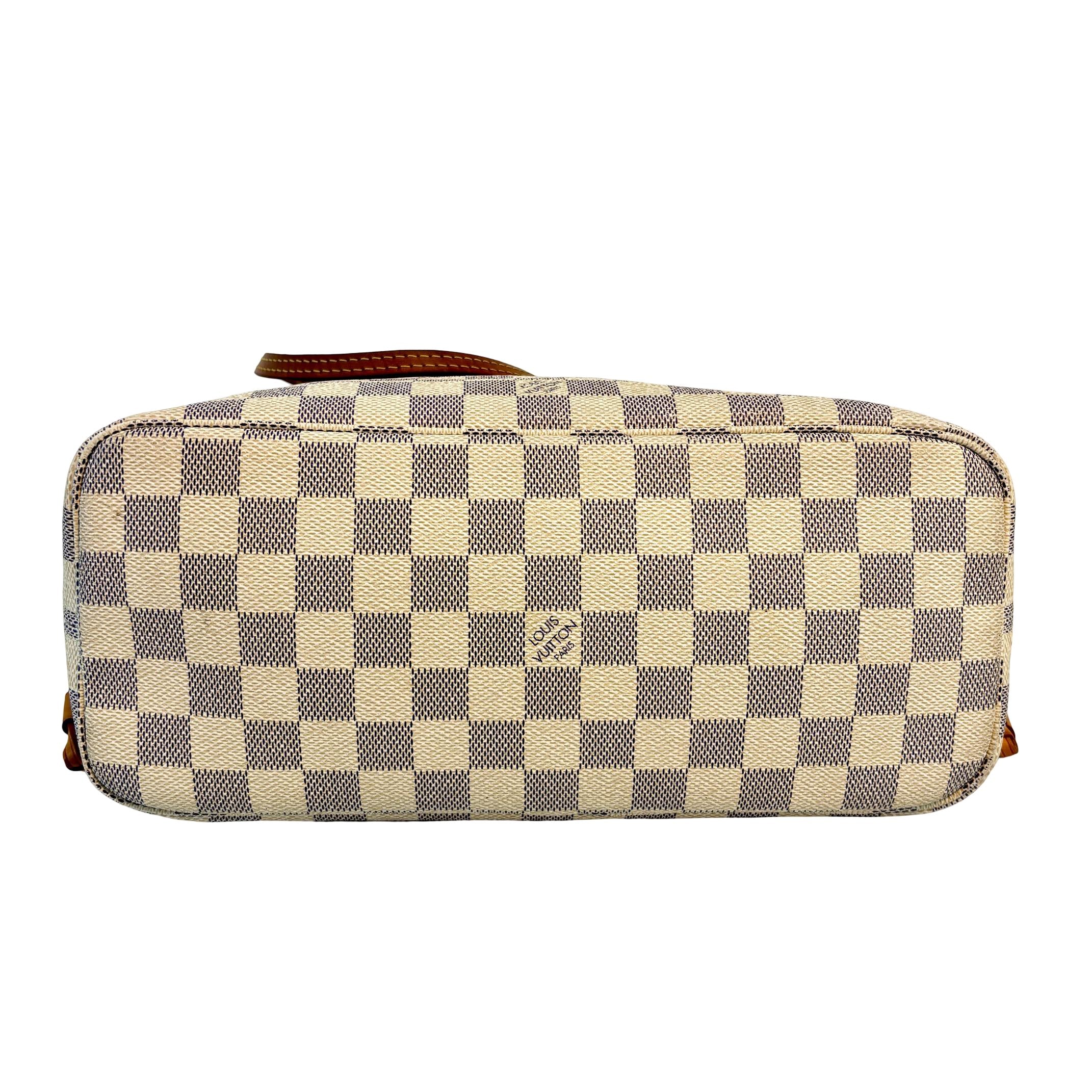 Louis Vuitton Neverfull PM Weiß Damier Azur Canvas