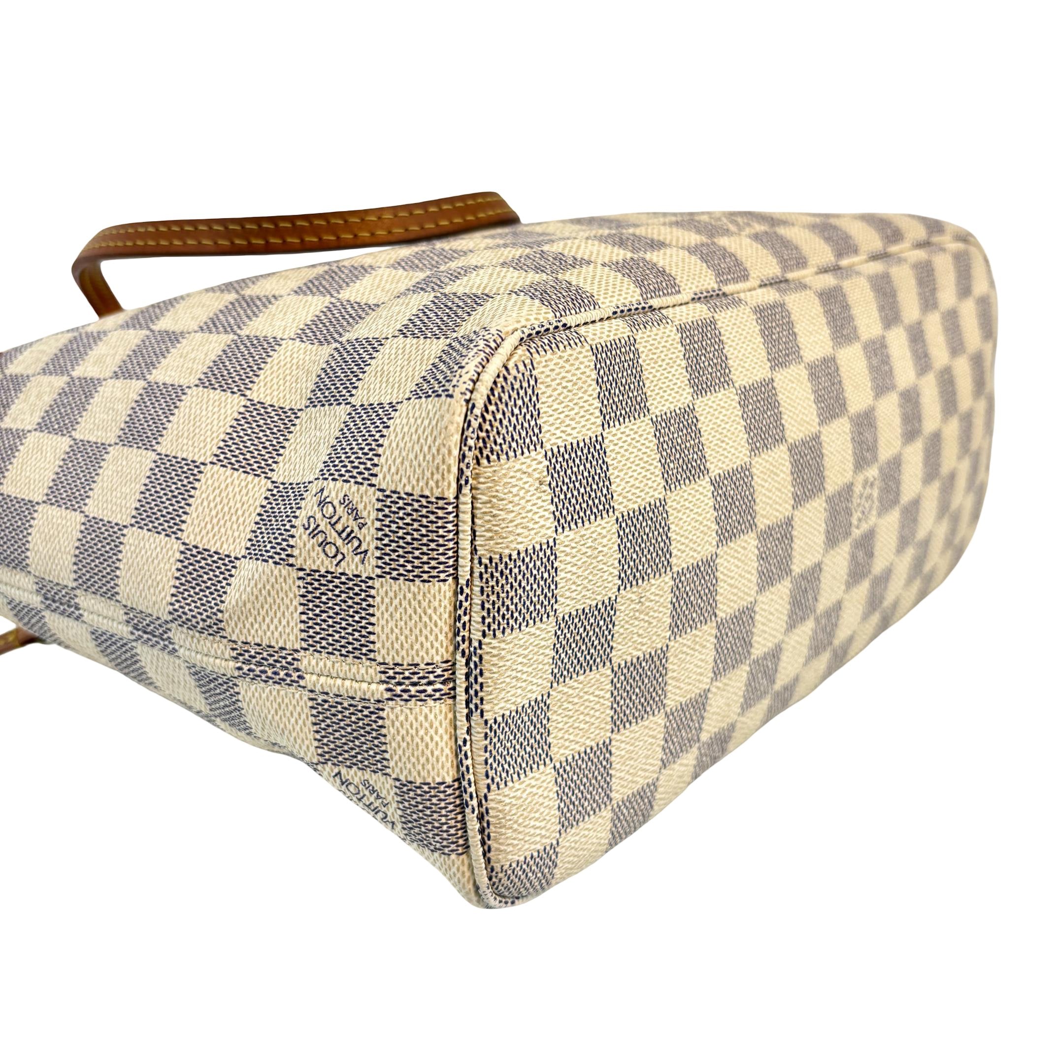 Louis Vuitton Neverfull PM Weiß Damier Azur Canvas