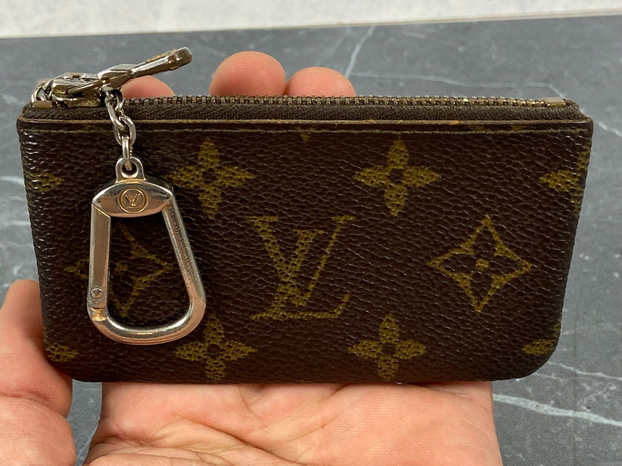 Louis Vuitton Pochette Cles Key Pouch Monogram Canvas