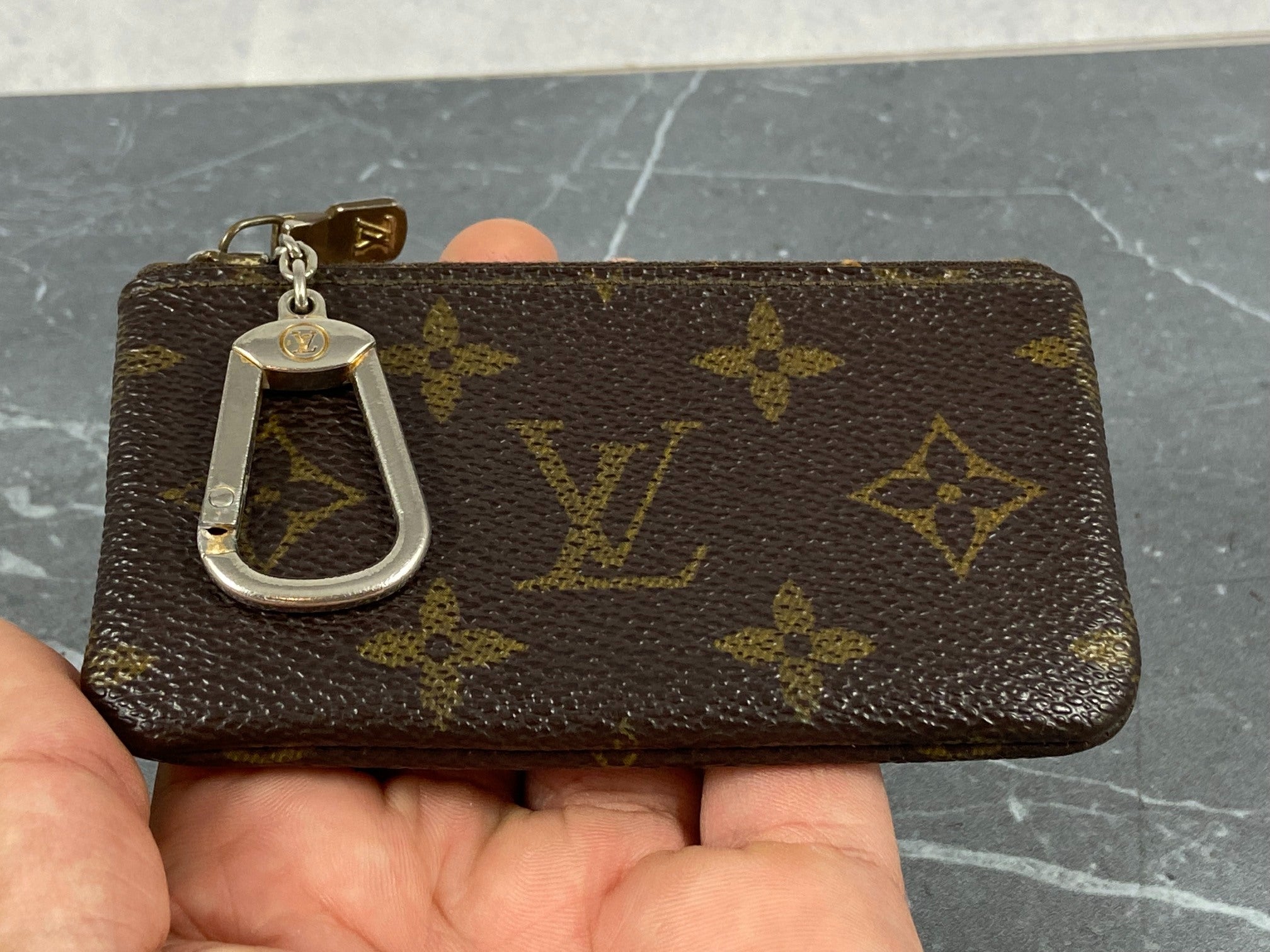 Louis Vuitton Pochette Cles Key Pouch Monogram Canvas