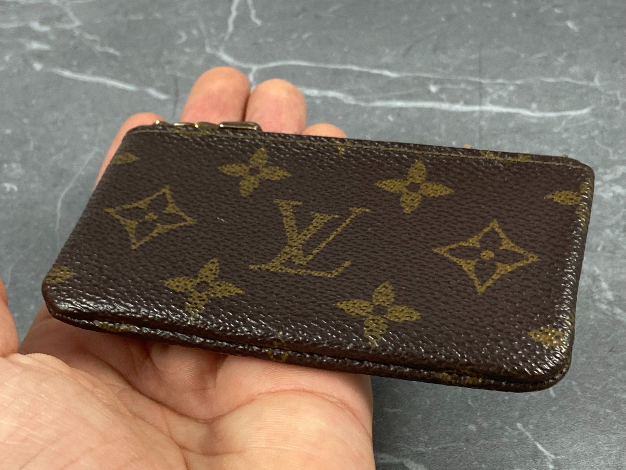 Louis Vuitton Pochette Cles Key Pouch Monogram Canvas