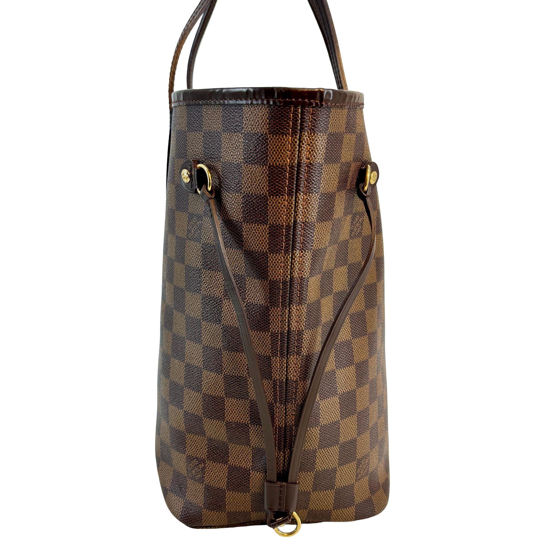 Louis Vuitton Neverfull MM Braun Damier Ebene Canvas