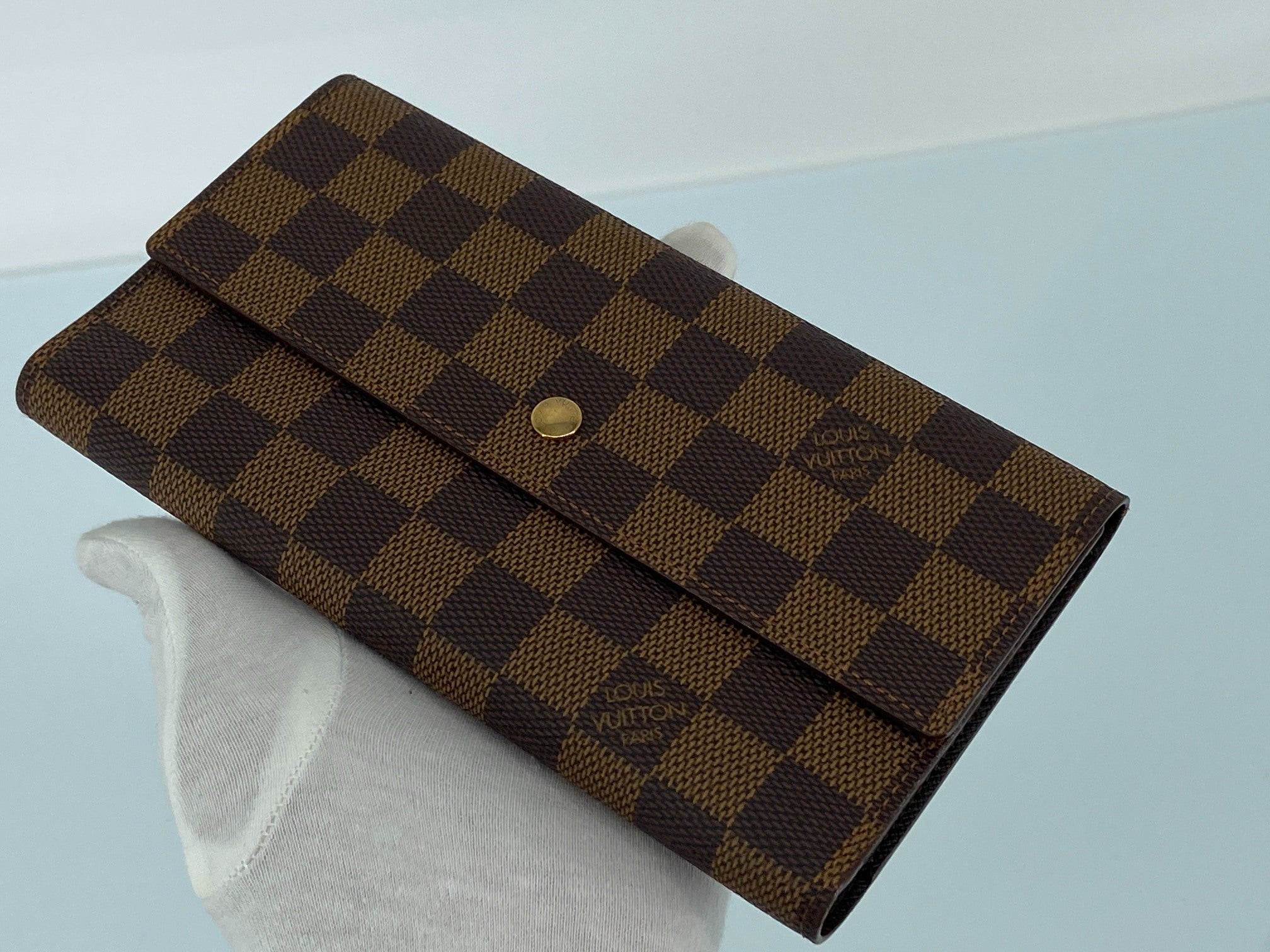 Louis Vuitton Porte Tresor International Wallet Damier Ebene Canvas